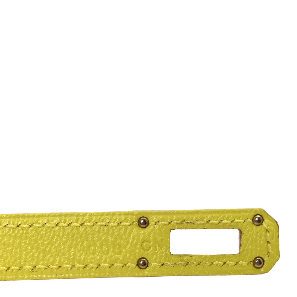 Chevre Mysore Medium Kelly Wallet Lime