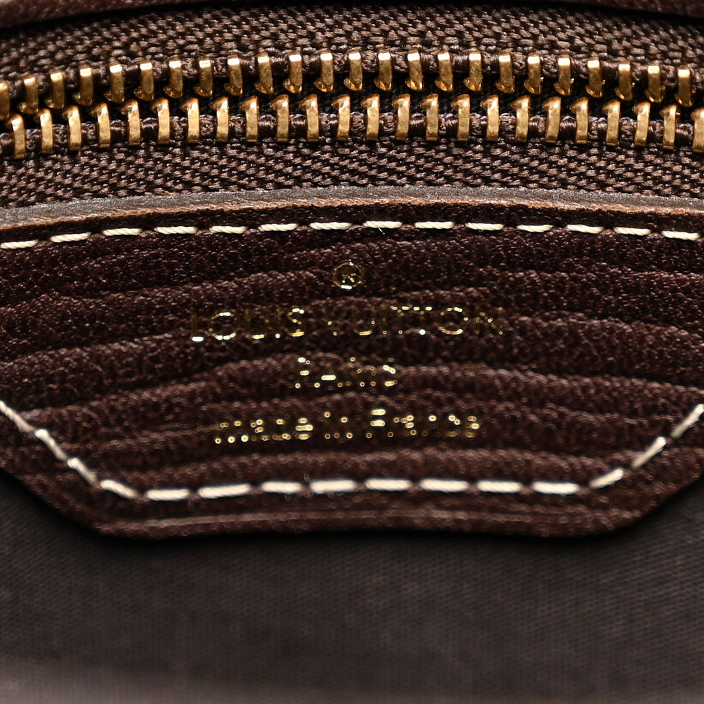 Mini Lin Monogram Bucket Bag Ebene