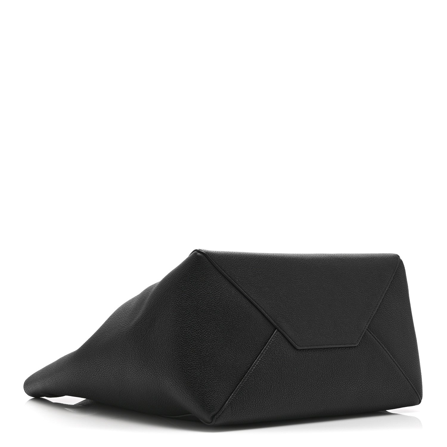 Soft Grained Calfskin Small Belt Cabas Phantom Black