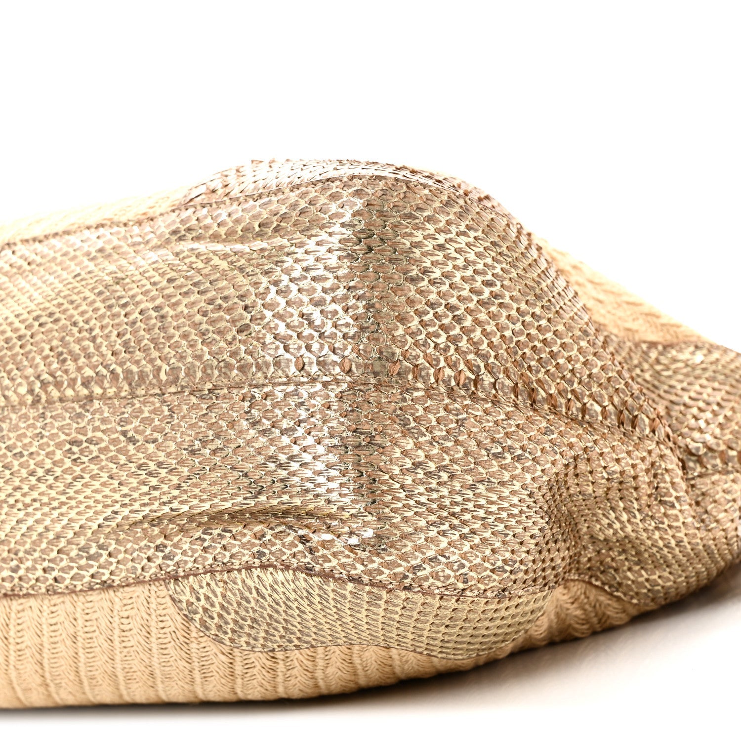 Jute Snakeskin Tote Oro