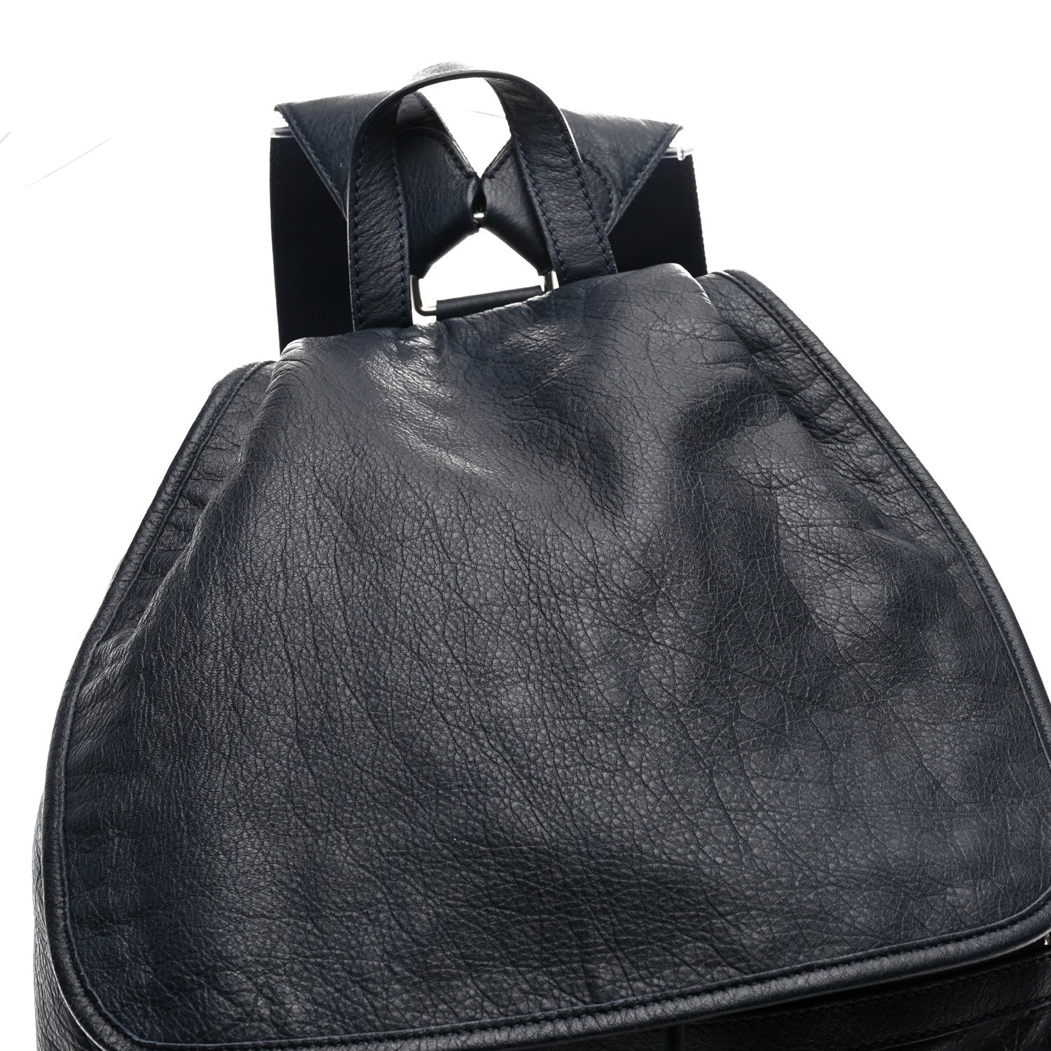 Agneau Giant 12 Silver Hardware S Traveler Backpack Bleu Obscur
