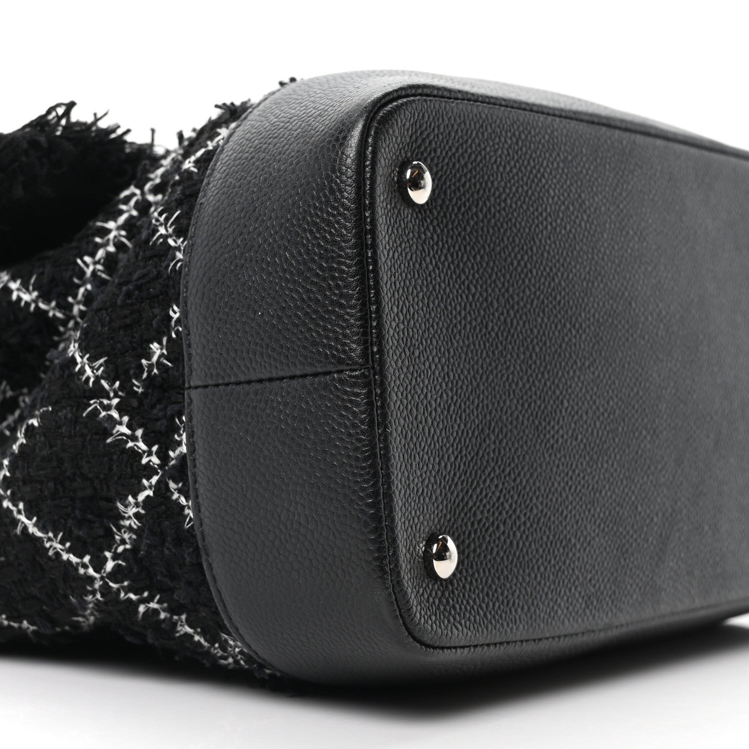 Tweed Trip Top Handle Flap Black