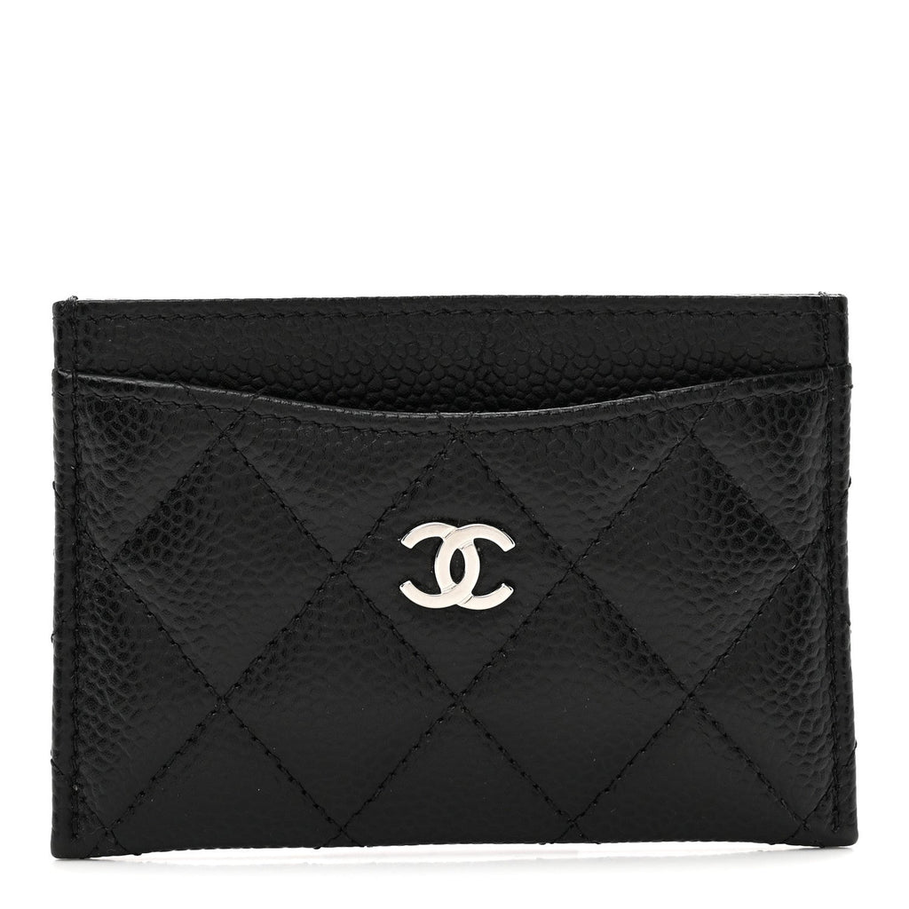 Caviar Quilted  Holder Black