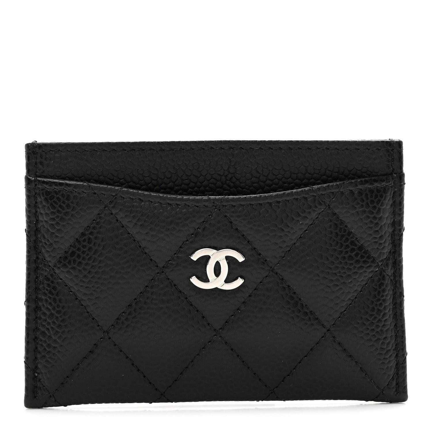 Caviar Quilted  Holder Black