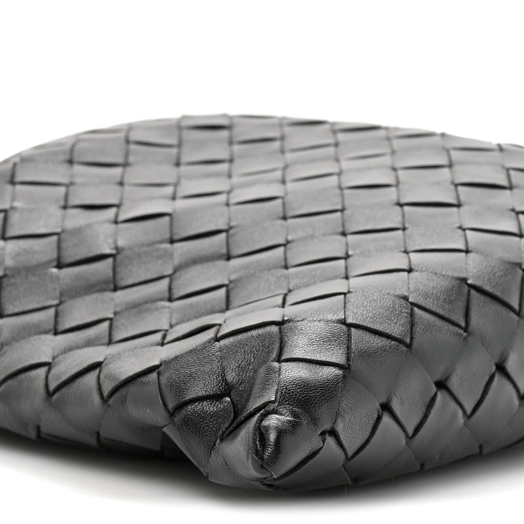Calfskin Intrecciato Mini Hop Black