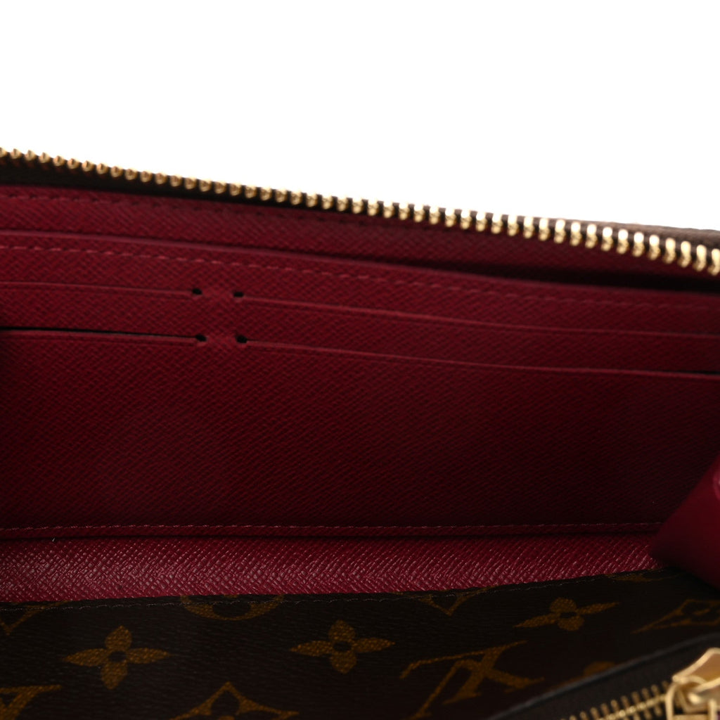 Monogram Clemence Wallet Fuchsia