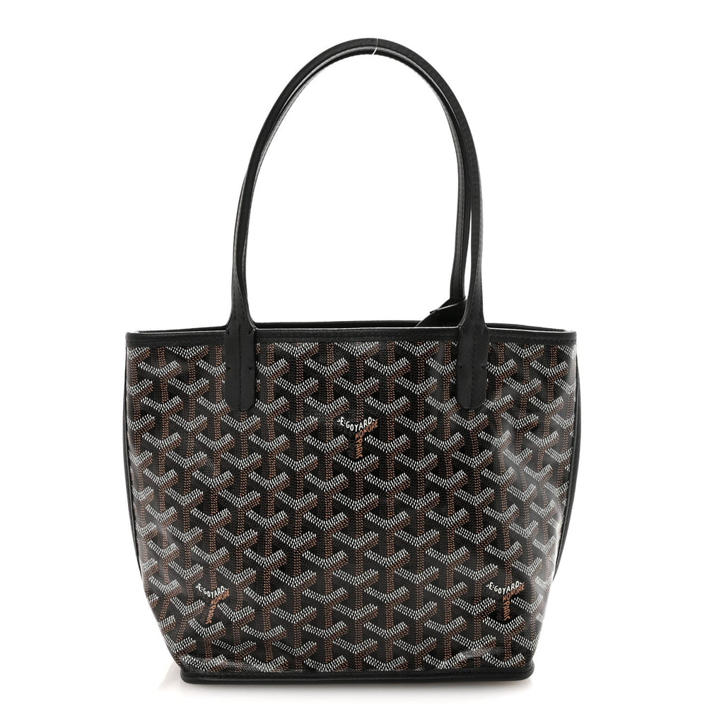 Goyardine Reversible Mini Anjou Black