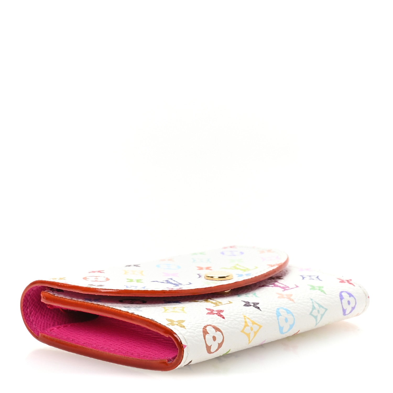 LV X TM Monogram Multicolor Rosalie Coin Purse White Kawaii Pink