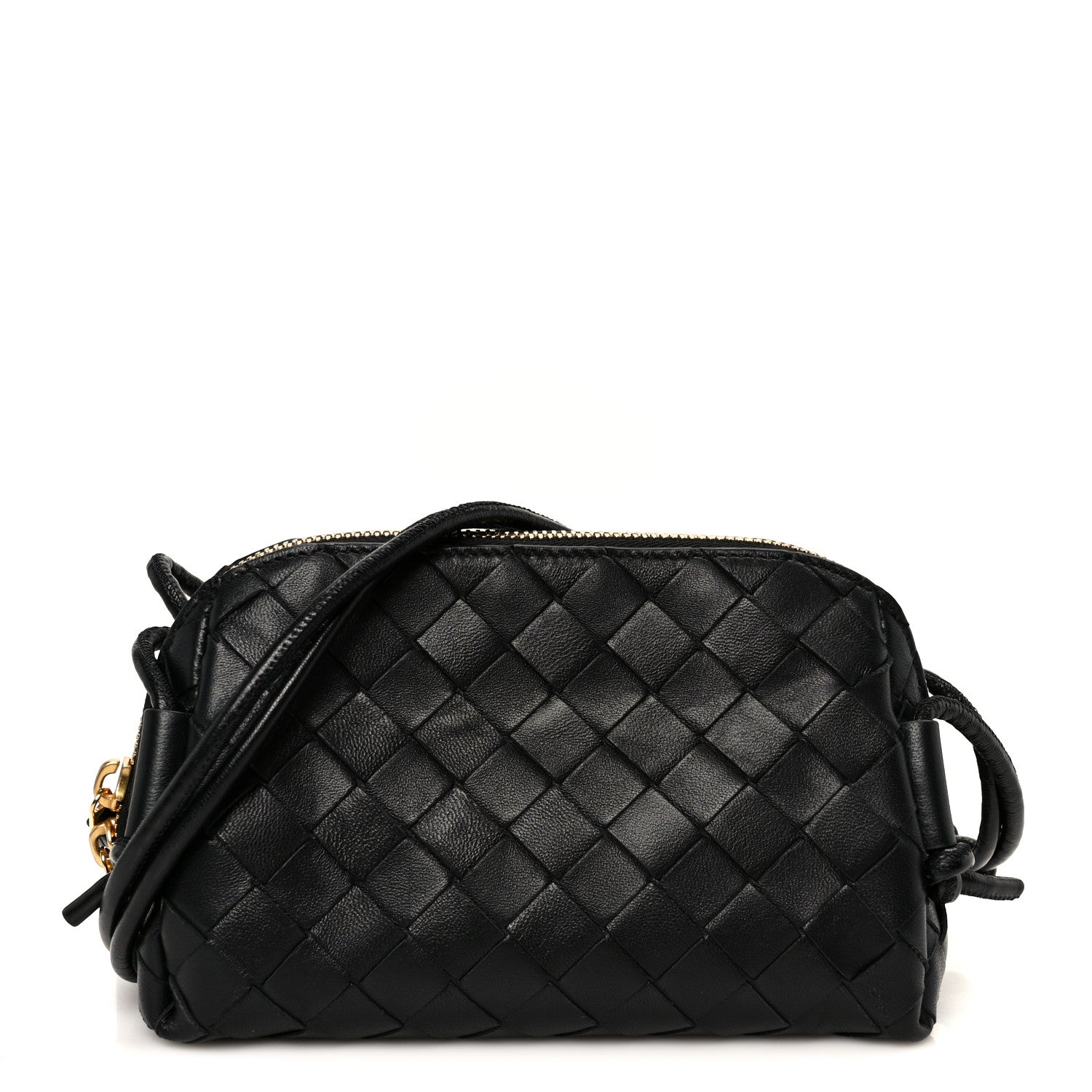 Nappa Intrecciato Concert Pouch Black