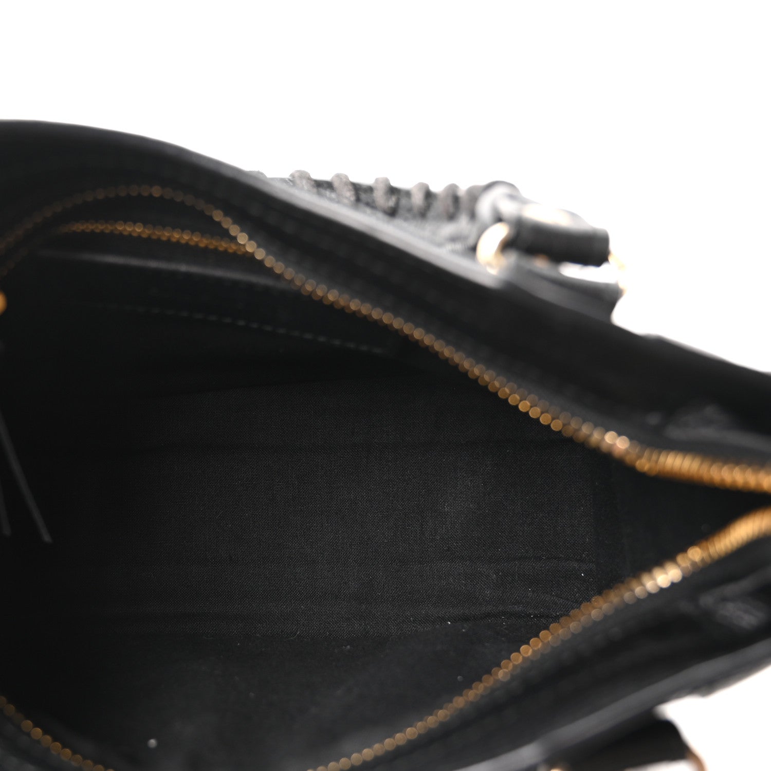 Agneau Classic Gold Hardware Mini City Black