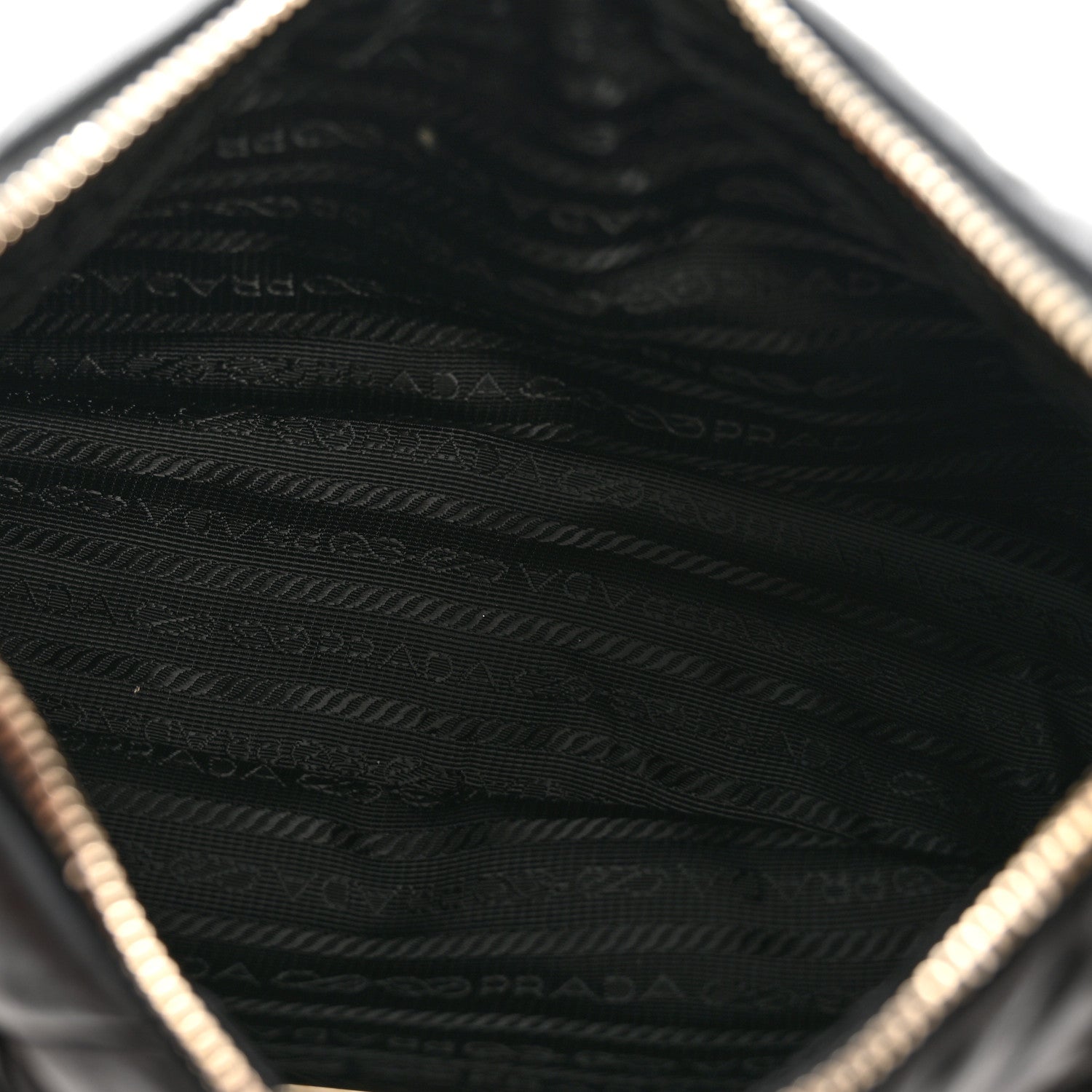 Nappa Re-Nylon Triangle Quilted Patchwork System Shoulder Bag Black