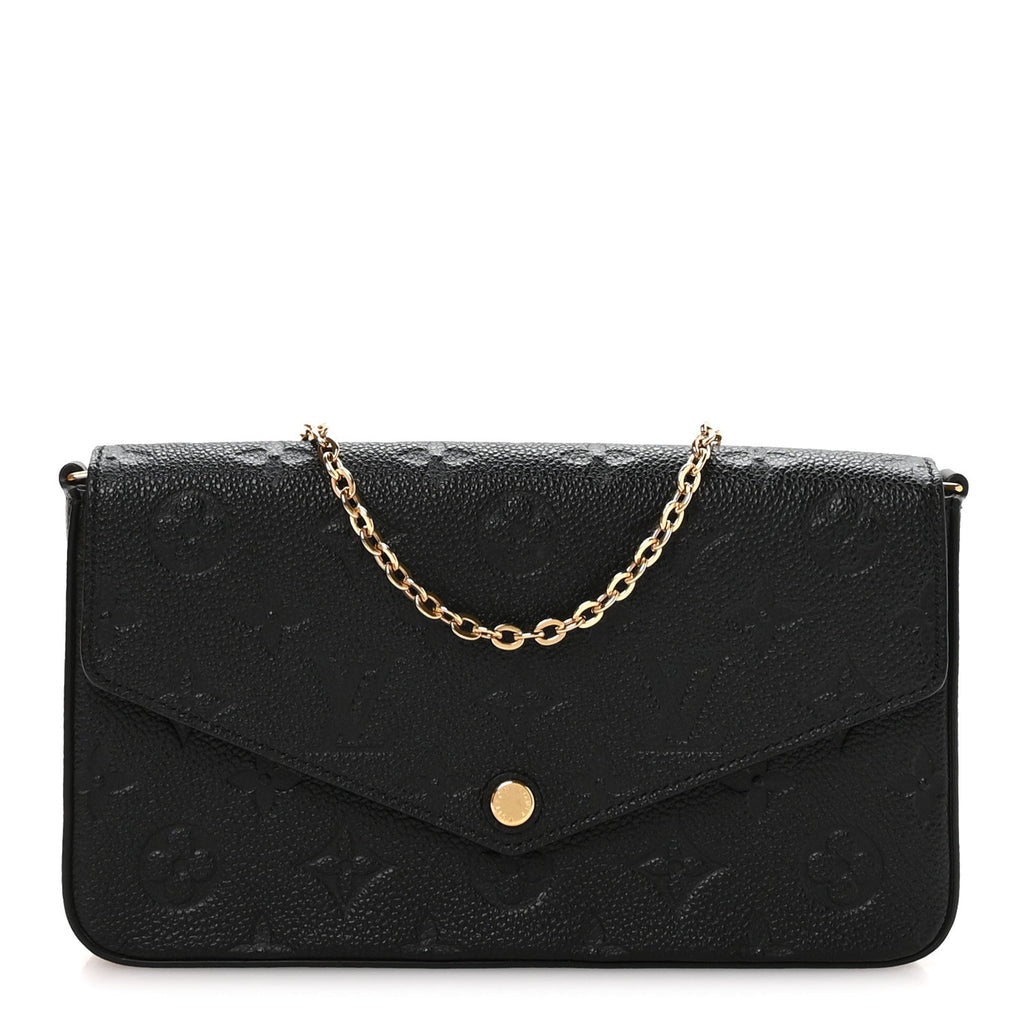 Empreinte Pochette Felicie Chain Wallet Black