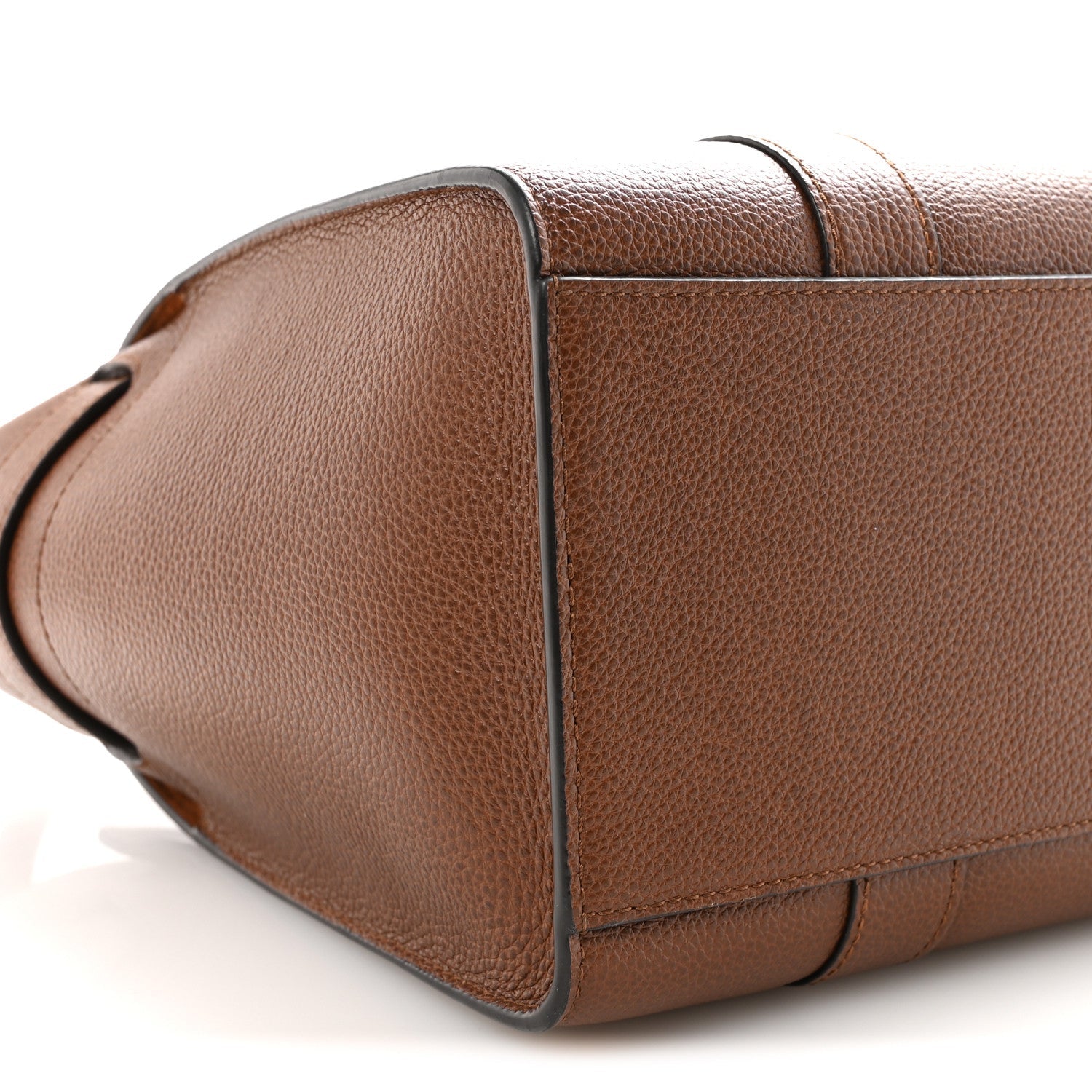 Grain Vegetable Tanned Calfskin Small Zipped Bayswater Oak