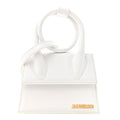 Smooth Calfskin Le Chiquito Noeud White