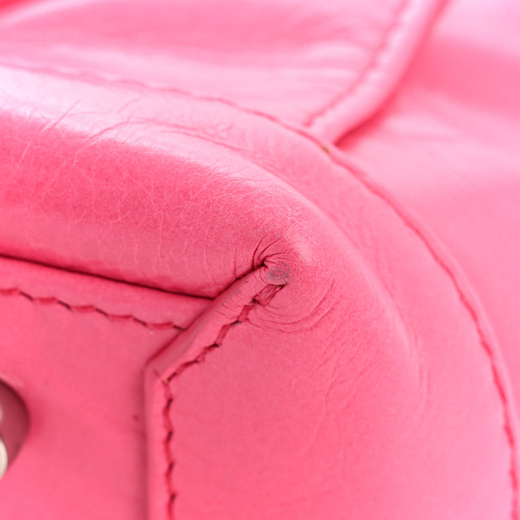 Paper Calfskin Maxi Intrecciato Mini Arco Pink