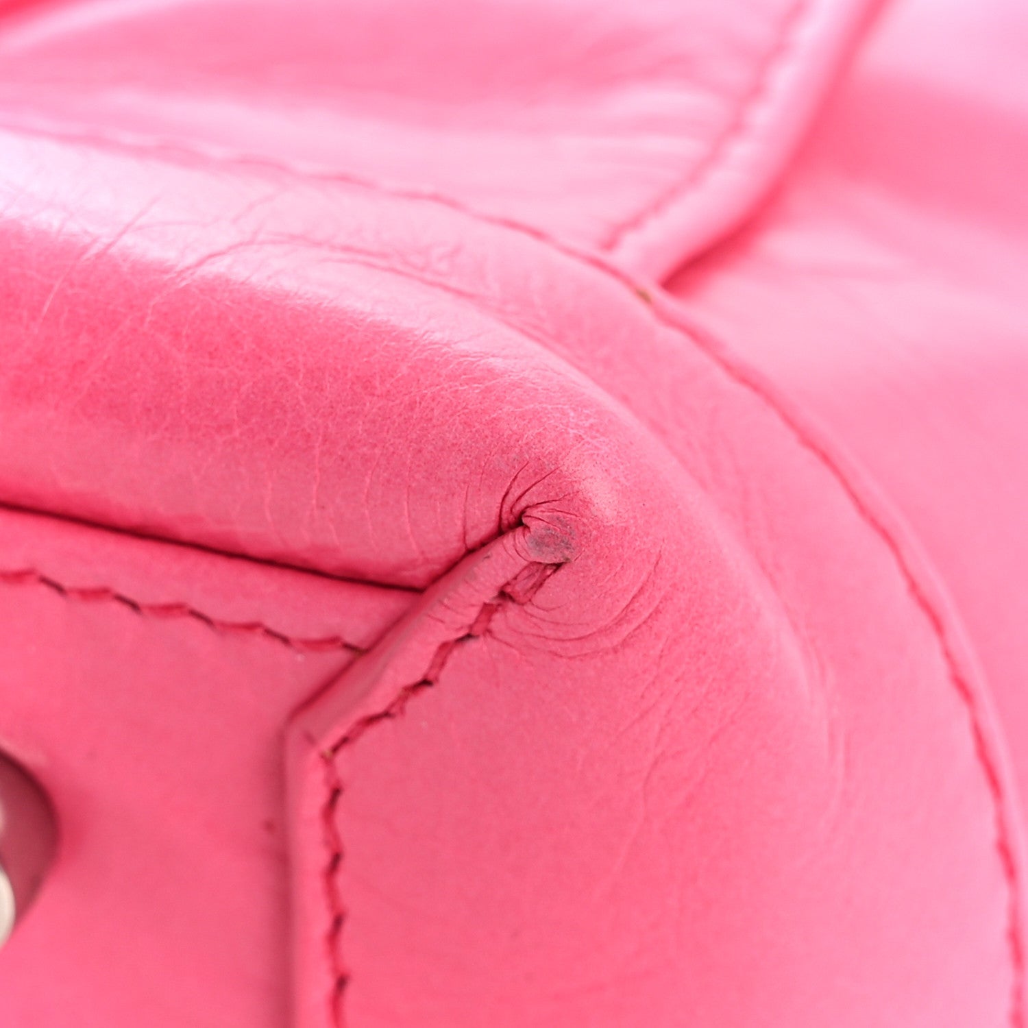Paper Calfskin Maxi Intrecciato Mini Arco Pink