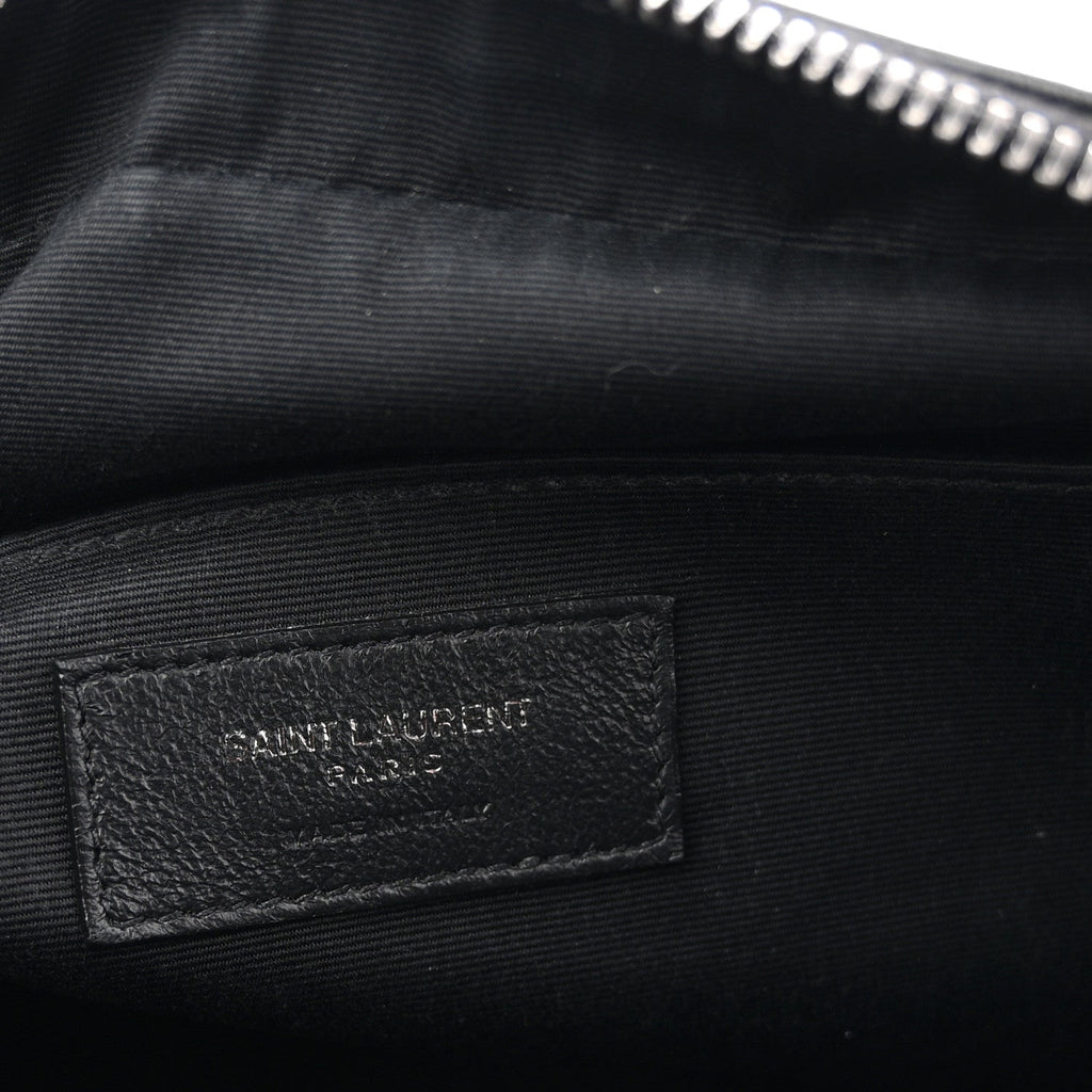 Calfskin Matelasse Monogram Monochrome Lou Camera Bag Black