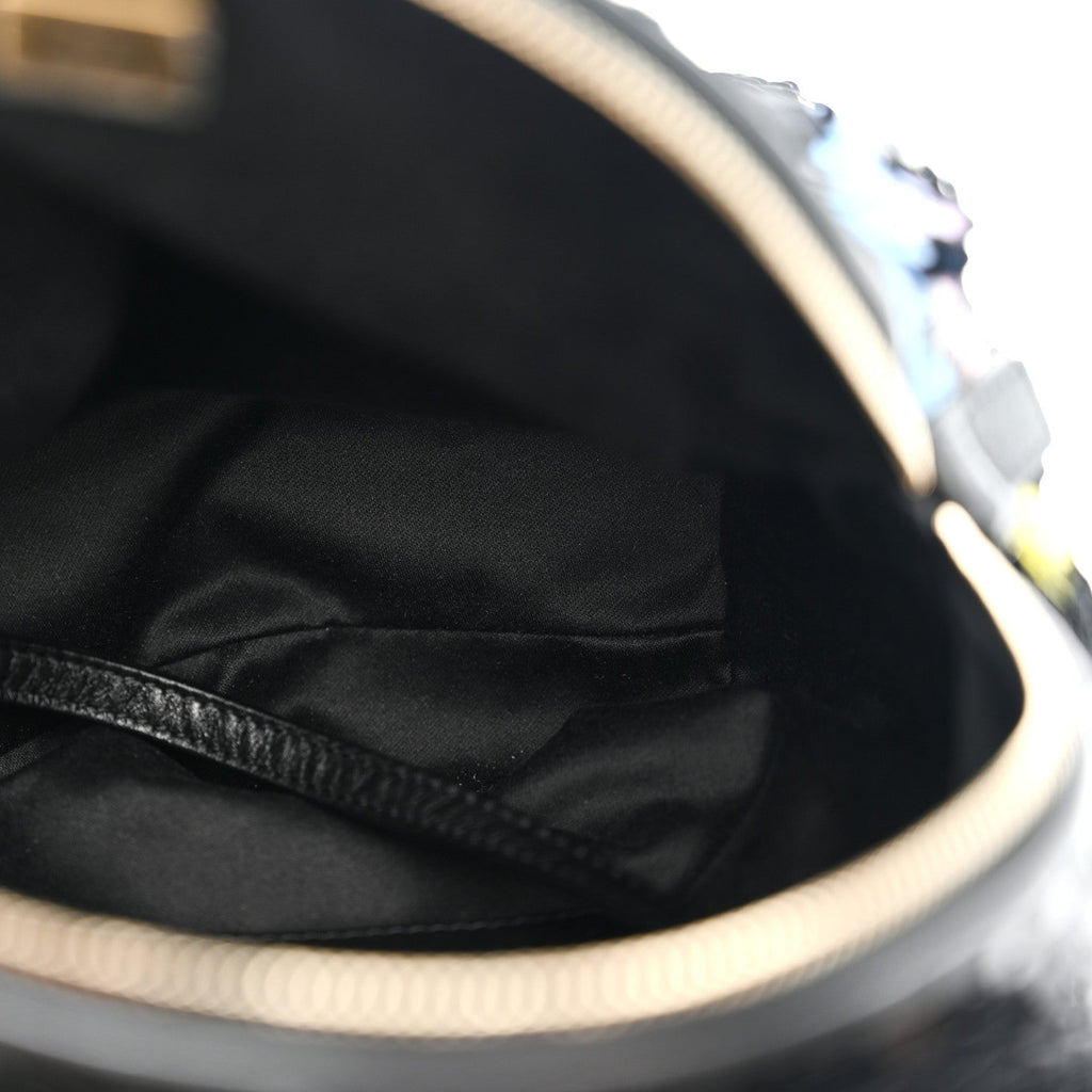 Sequin Lambskin CC Backpack Black Red Blue Yellow