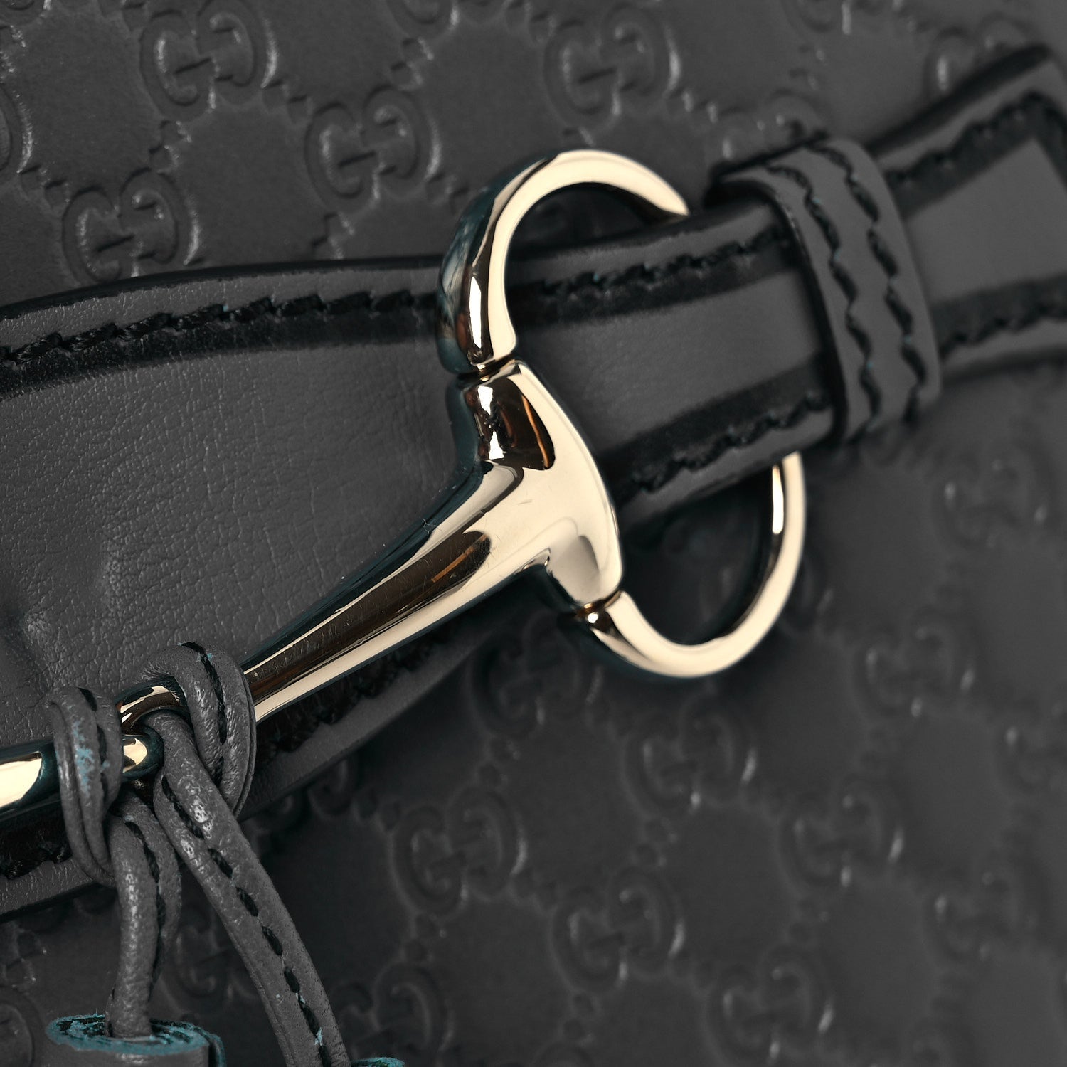 Soft Microguccissima Medium Emily Chain Shoulder Bag Grey