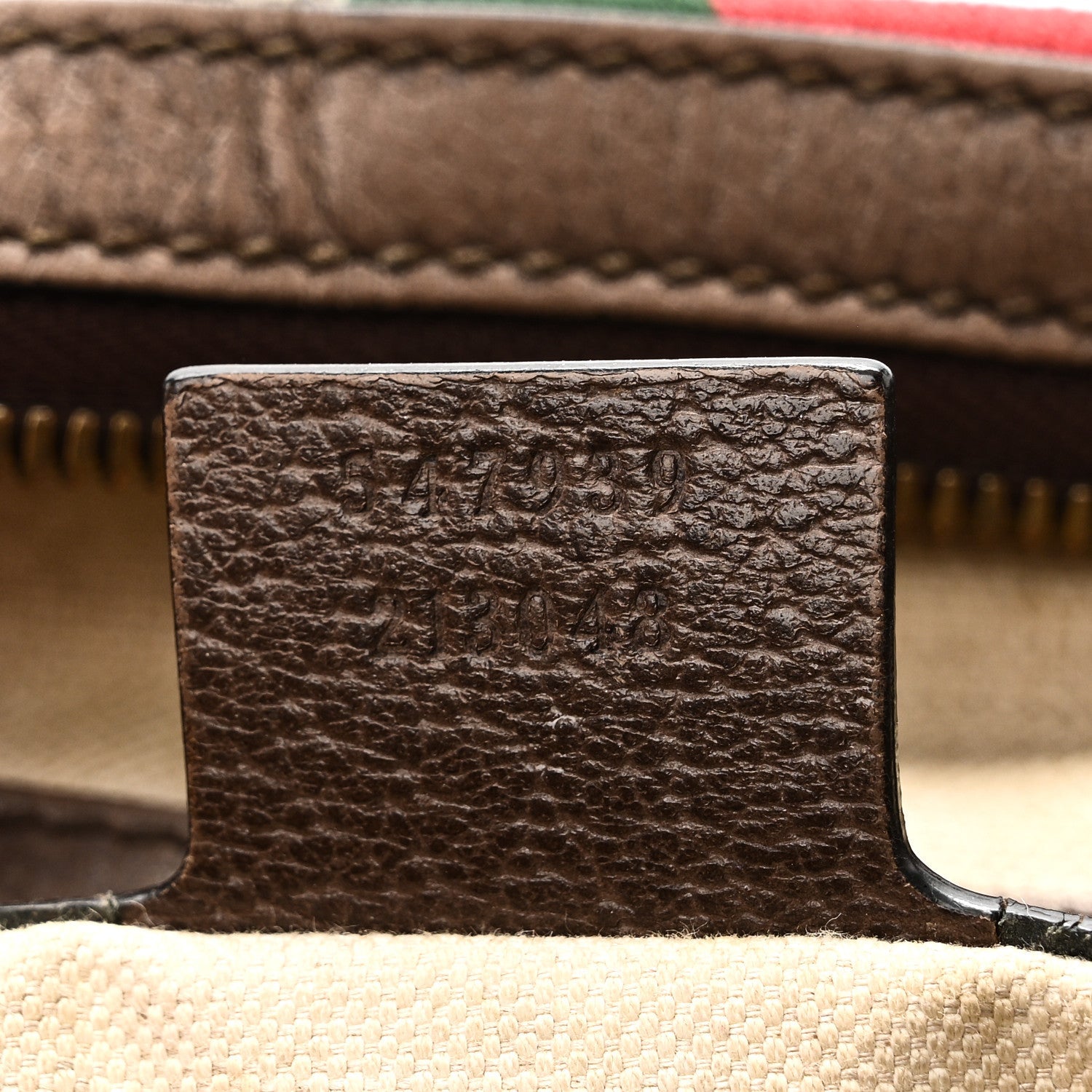 GG Supreme Monogram Web Ophidia Half Moon Hobo Brown