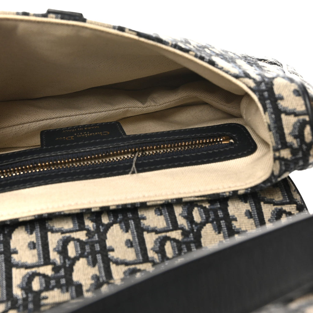 Oblique Saddle Bag Blue