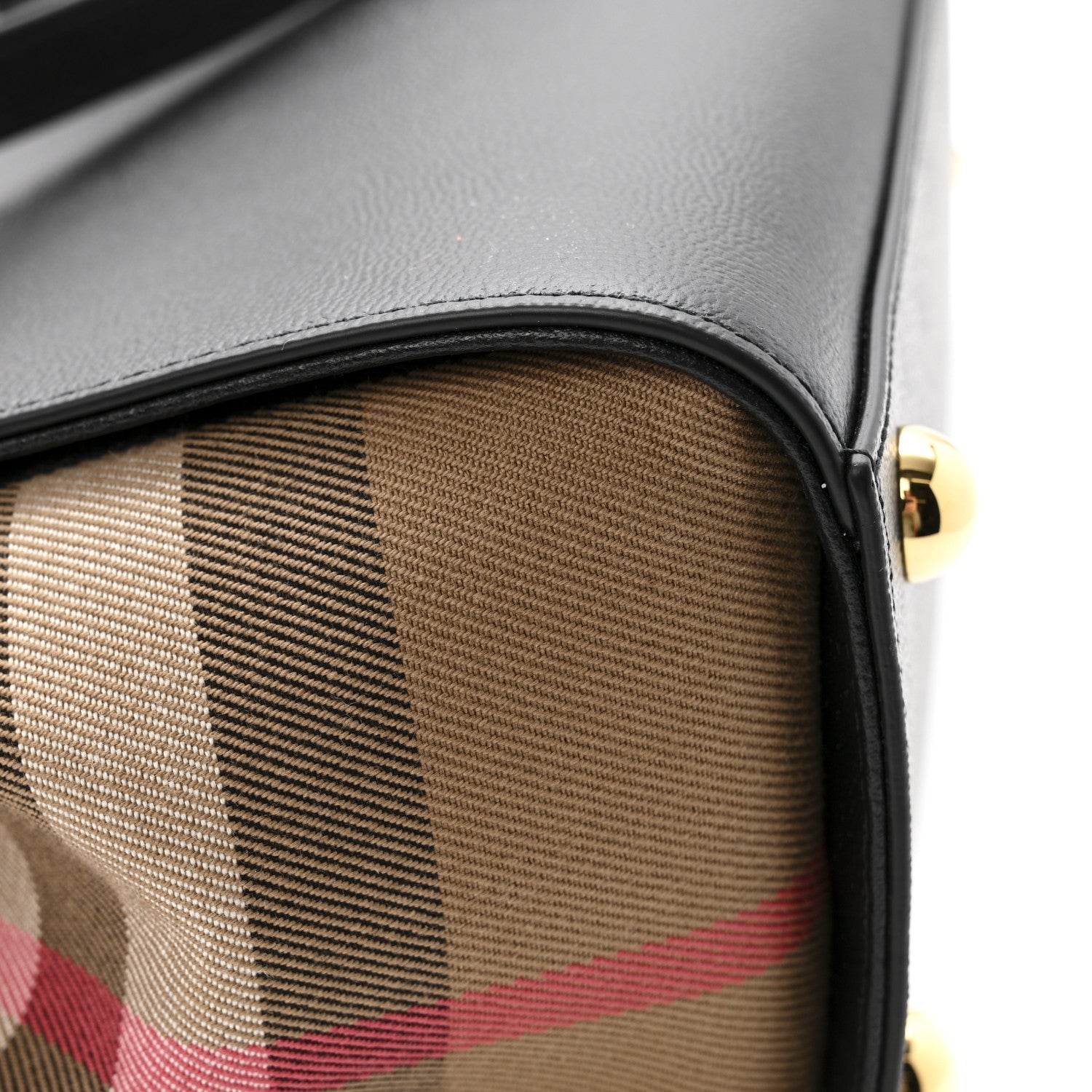 Calfskin Mega Check Small Banwell Tote Black