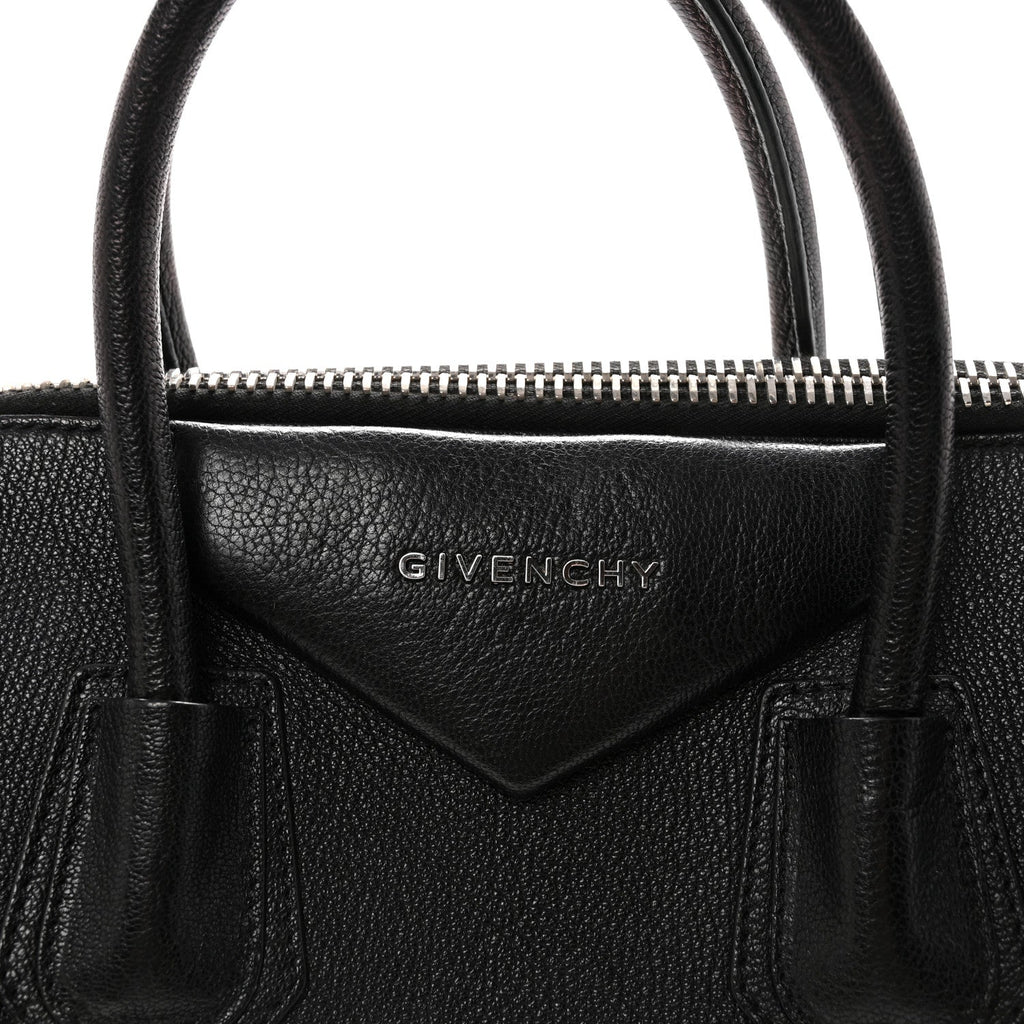 Sugar Goatskin Medium Antigona Black
