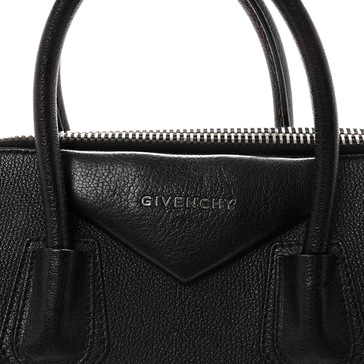 Sugar Goatskin Medium Antigona Black