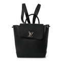 Calfskin Lockme Backpack Black