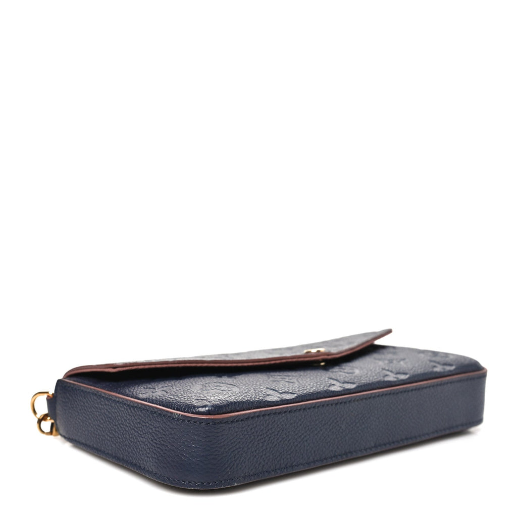 Empreinte Pochette Felicie Chain Wallet Marine Rouge