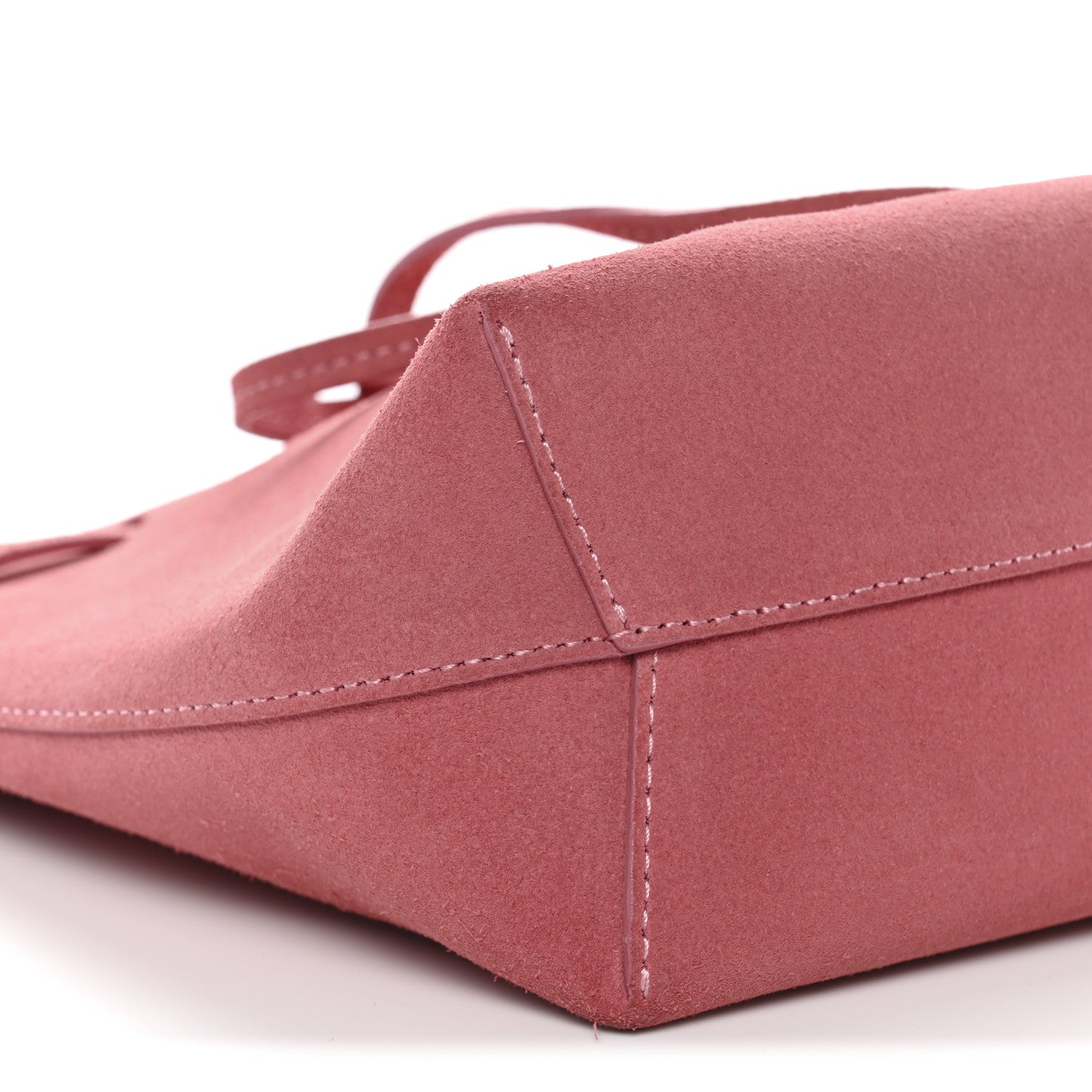 Suede Mini Mini Bucket Bag Blush