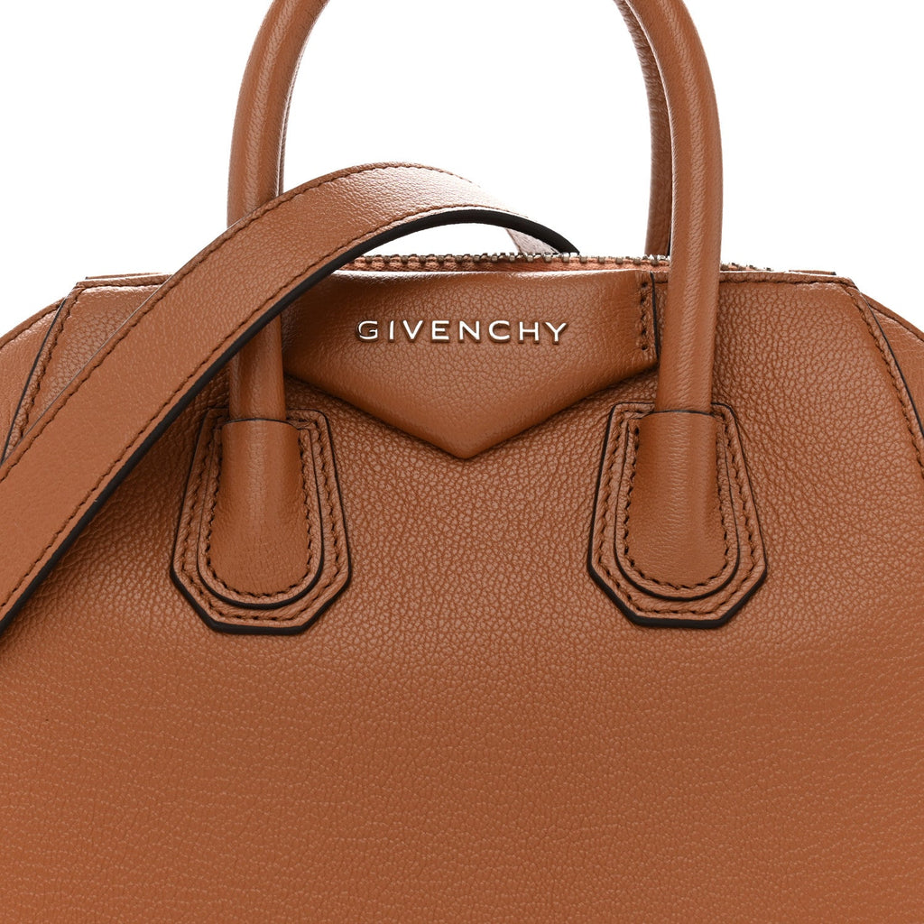 Sugar Goatskin Mini Antigona Caramel