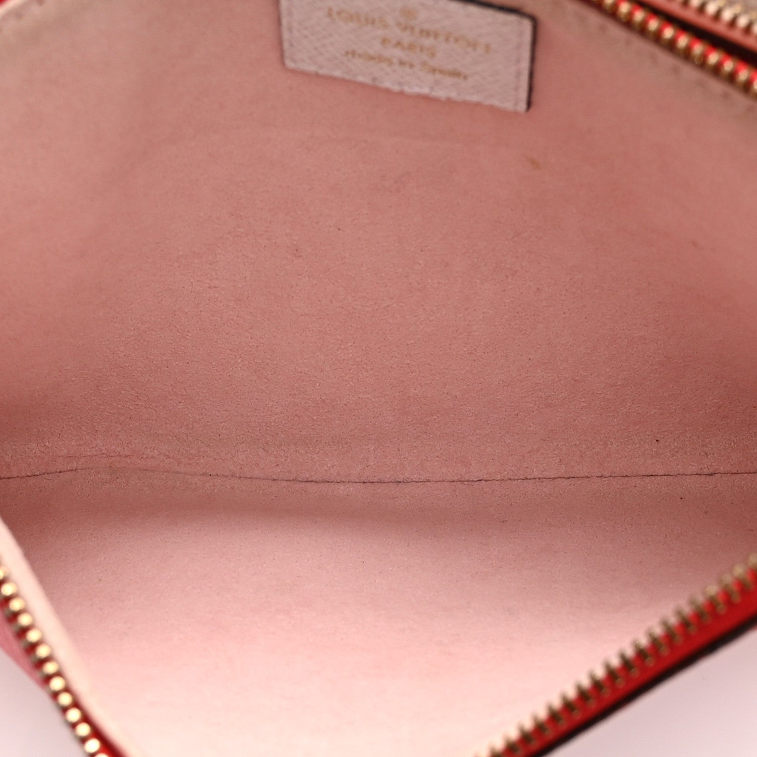 Monogram Giant Double Zip Pochette Rouge