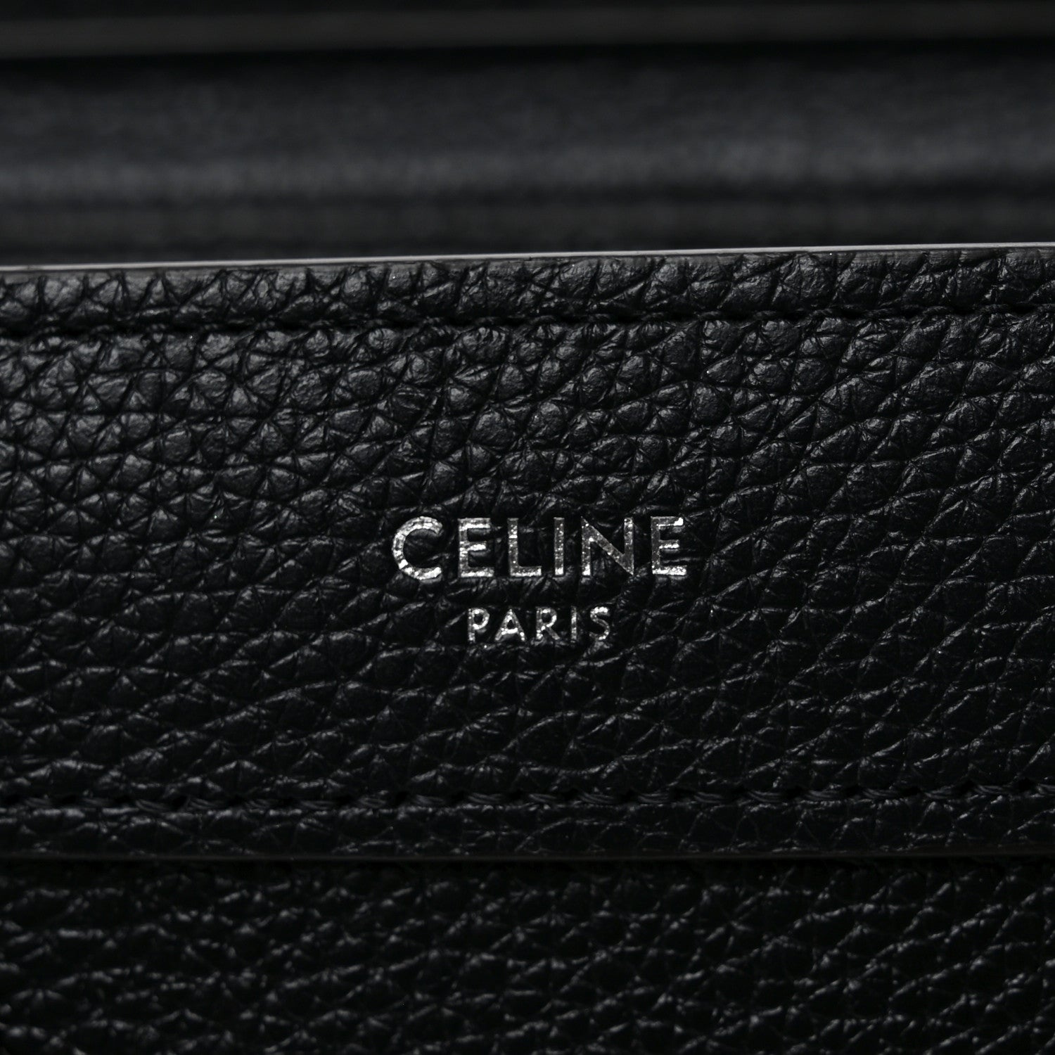 Drummed Calfskin Nano Luggage Black