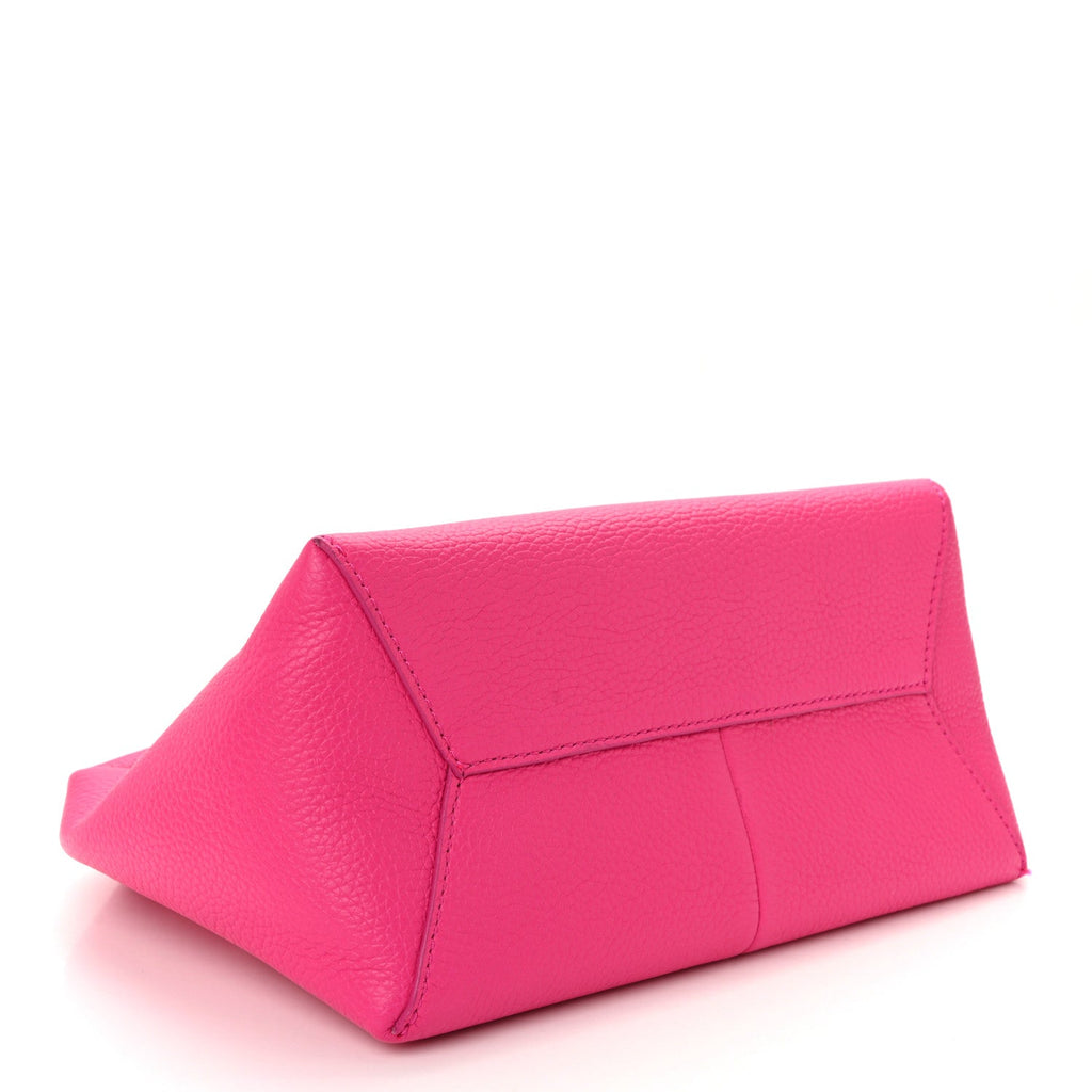 Grained Calfskin Mini The Sack Bag Hot Pink