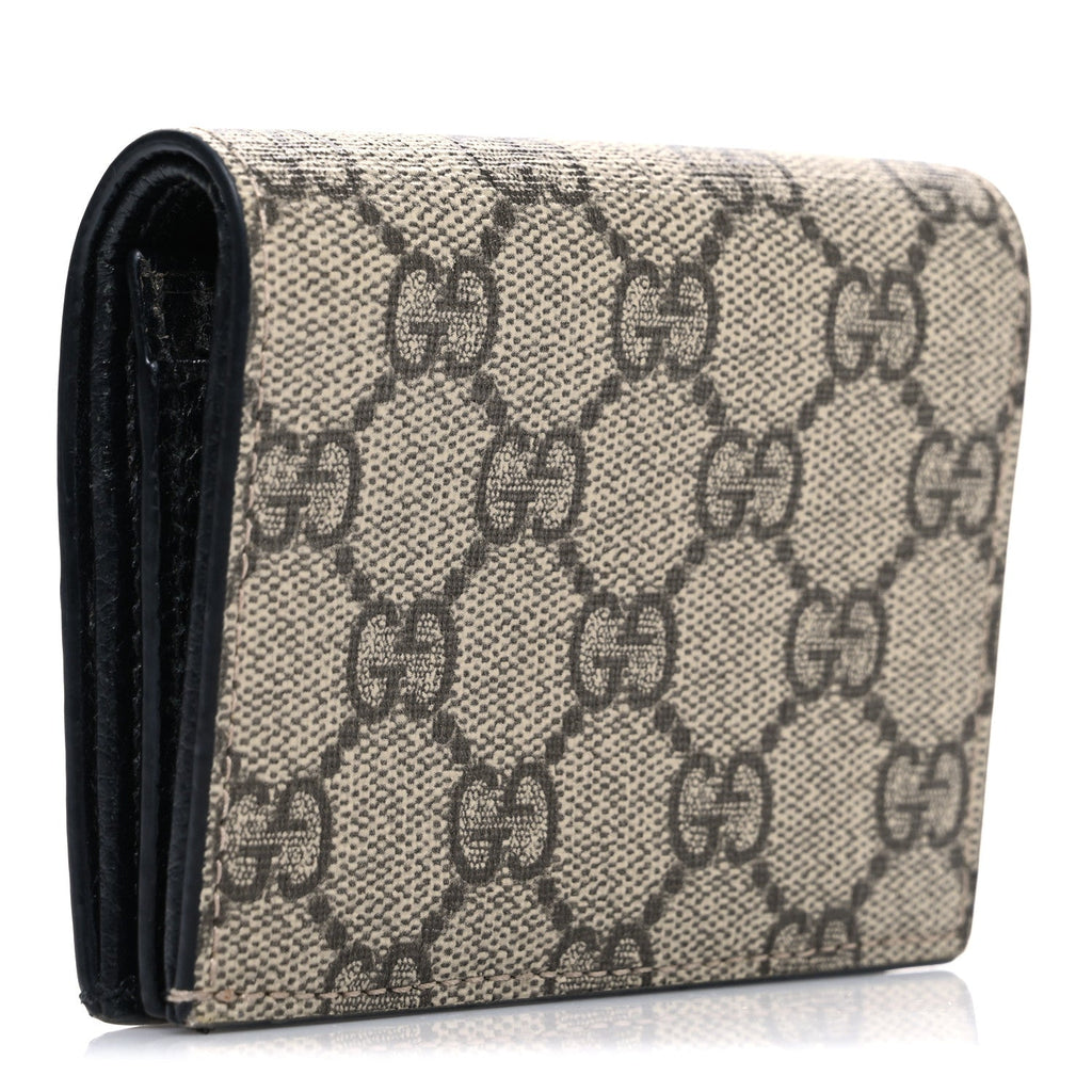 Dollar Calfskin GG Supreme Monogram GG Marmont  Case Black Beige Ebony