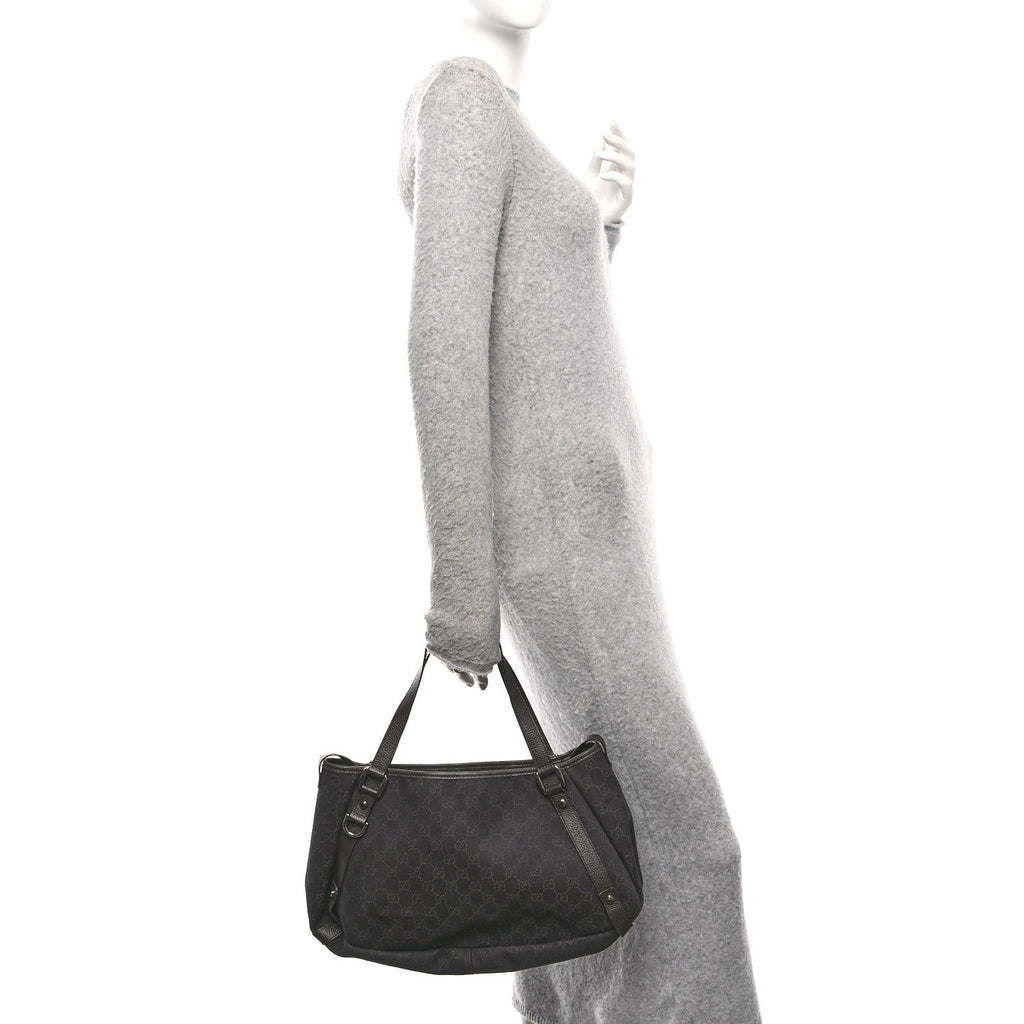 Monogram Medium Abbey Shoulder Bag Chocolate