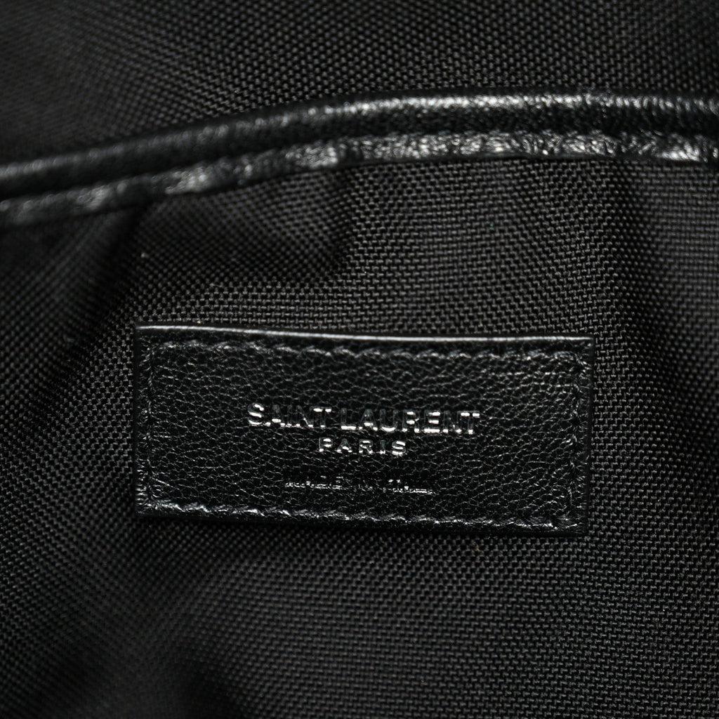 Canvas Calfskin Sid Backpack Black