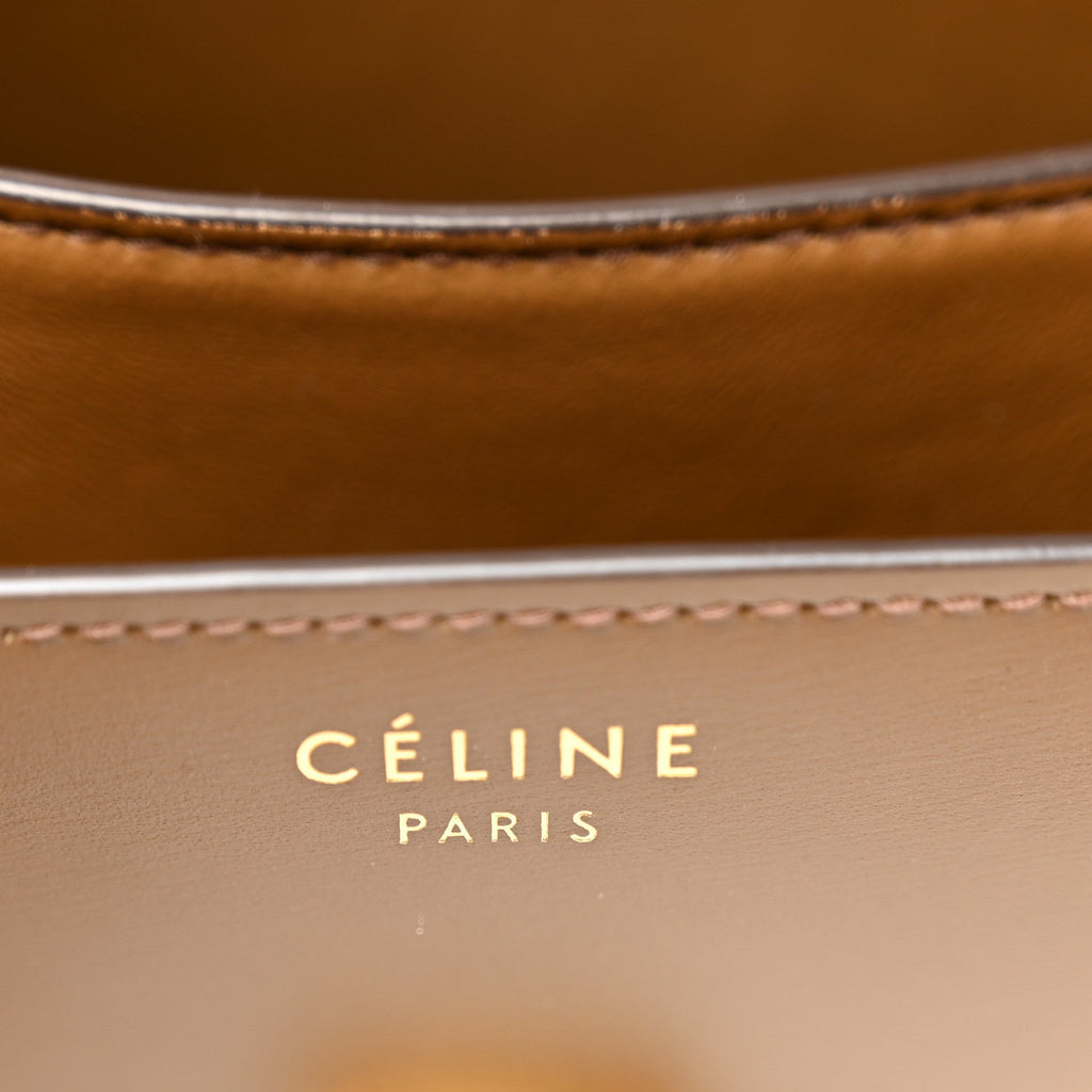 Box Calfskin Small Classic Box Flap Bag Camel