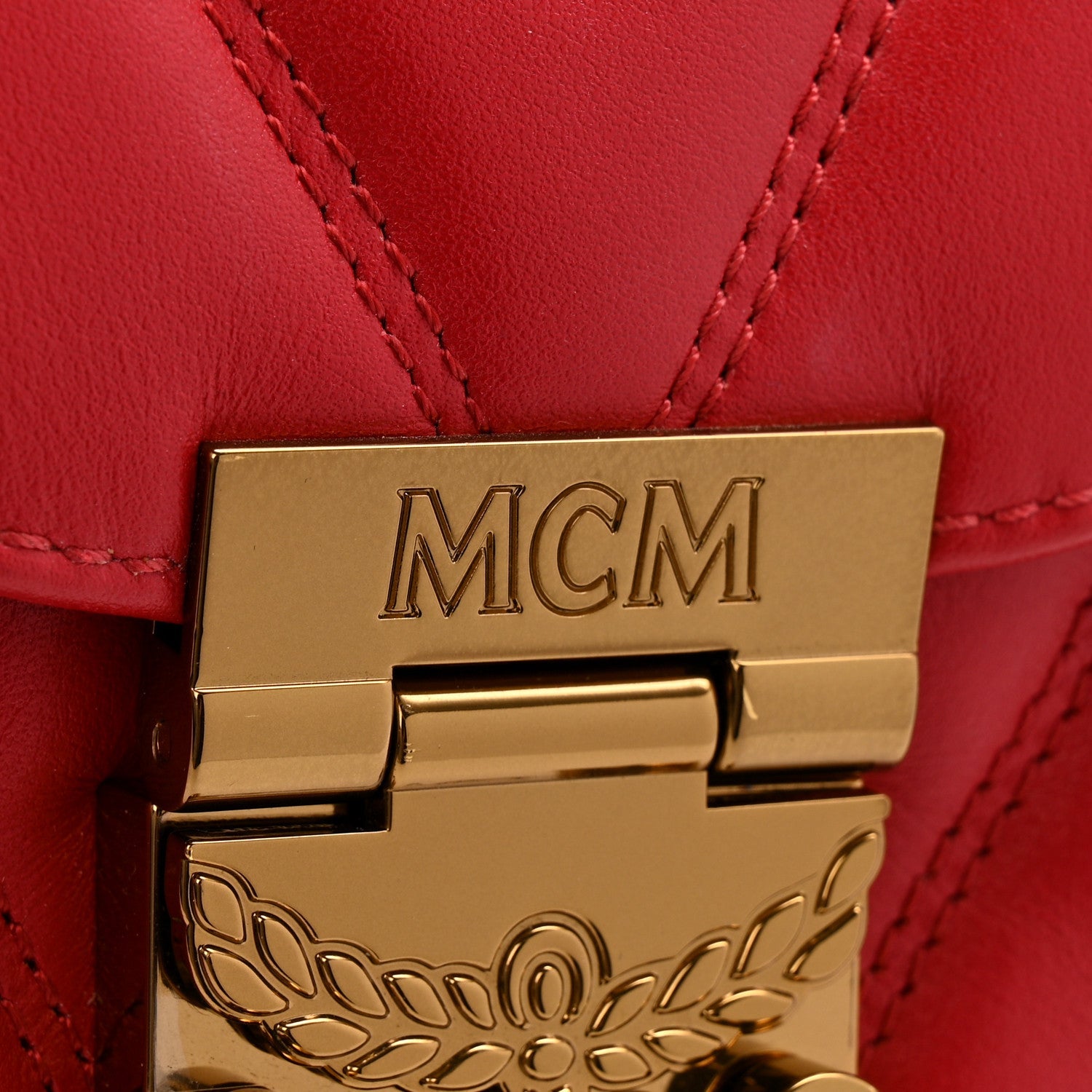 Calfskin Quilted Small Patricia Belt Bag Ruby Red