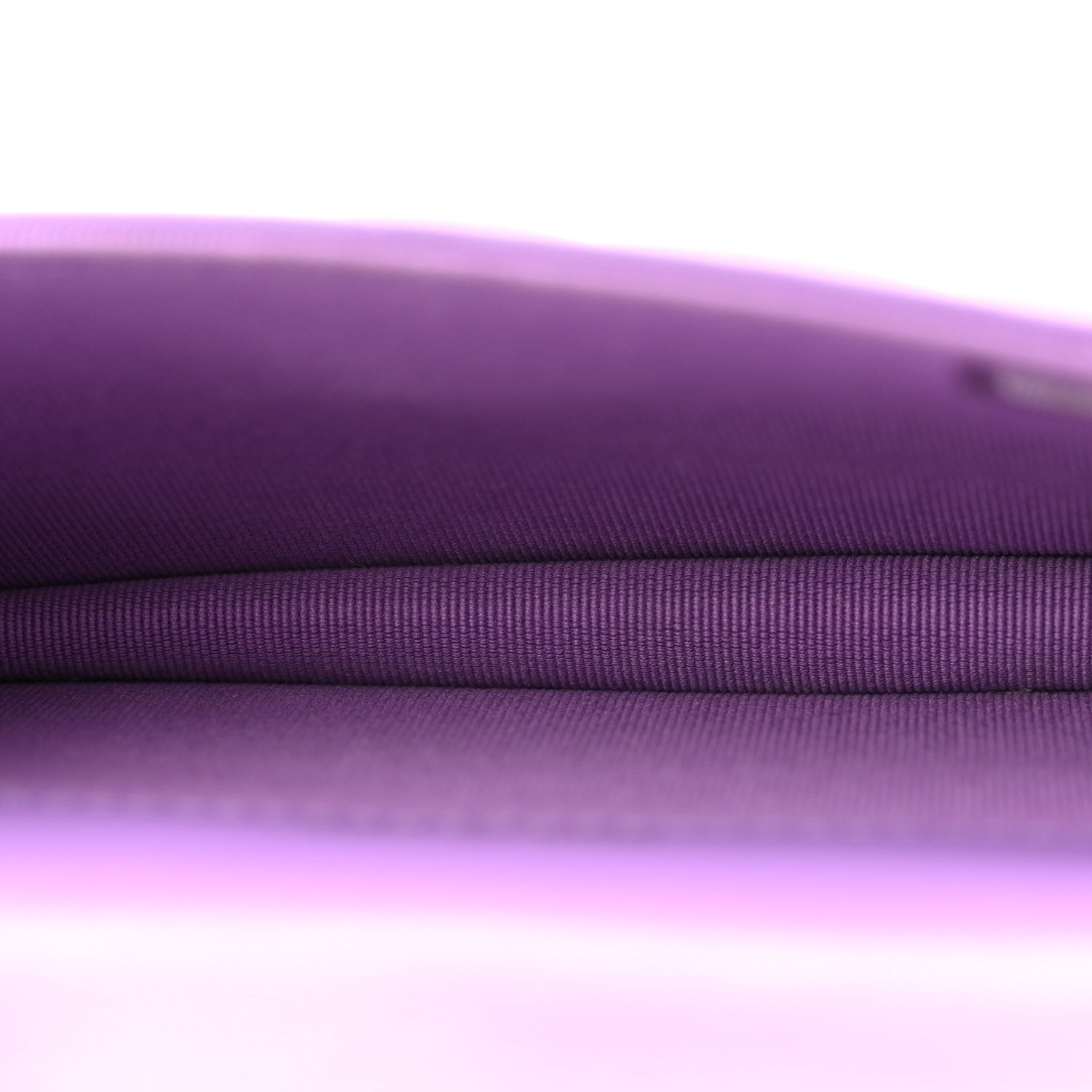 Lambskin Enamel Quilted Pending CC Flap Belt Bag Purple
