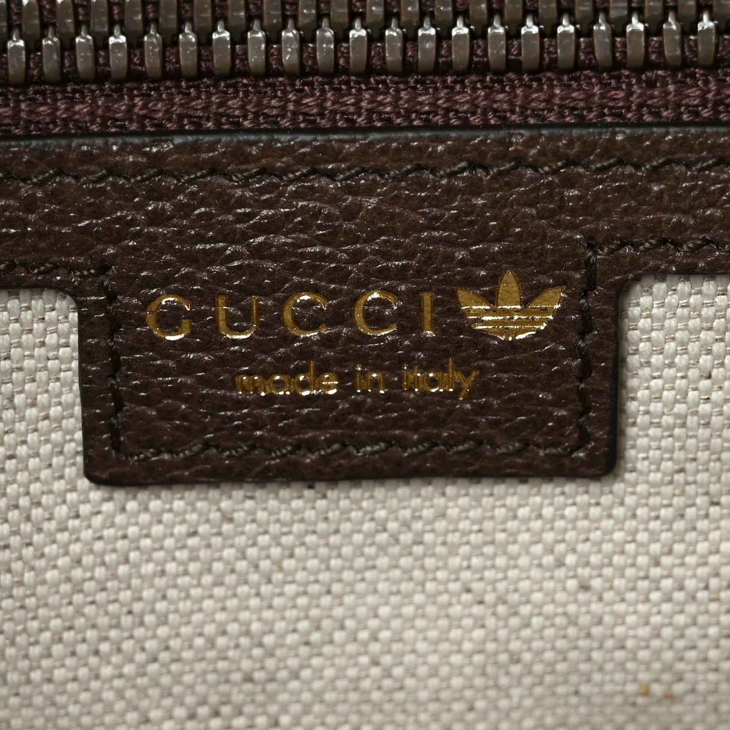 X ADIDAS Crystal Vintage Monogram Textured Dollar Calfskin Web Trefoil Logo Mini Bowling Bag Mid Natural Nut Off White New Acero