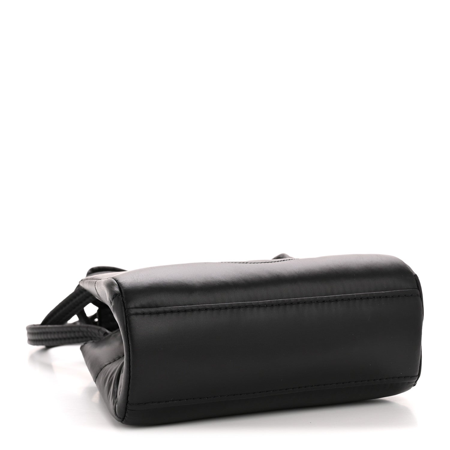 Nylon Small Puff Shopping Bag Black