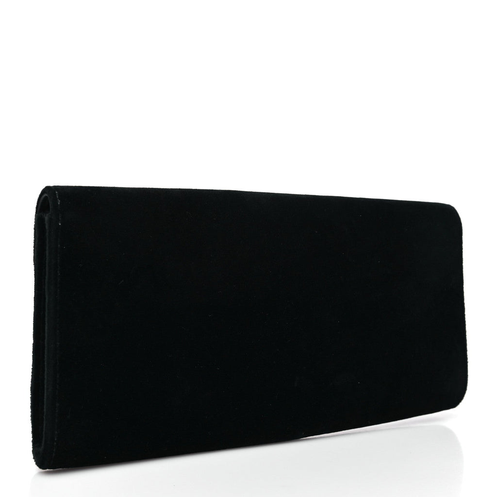 Velvet Dionysus Clutch Black