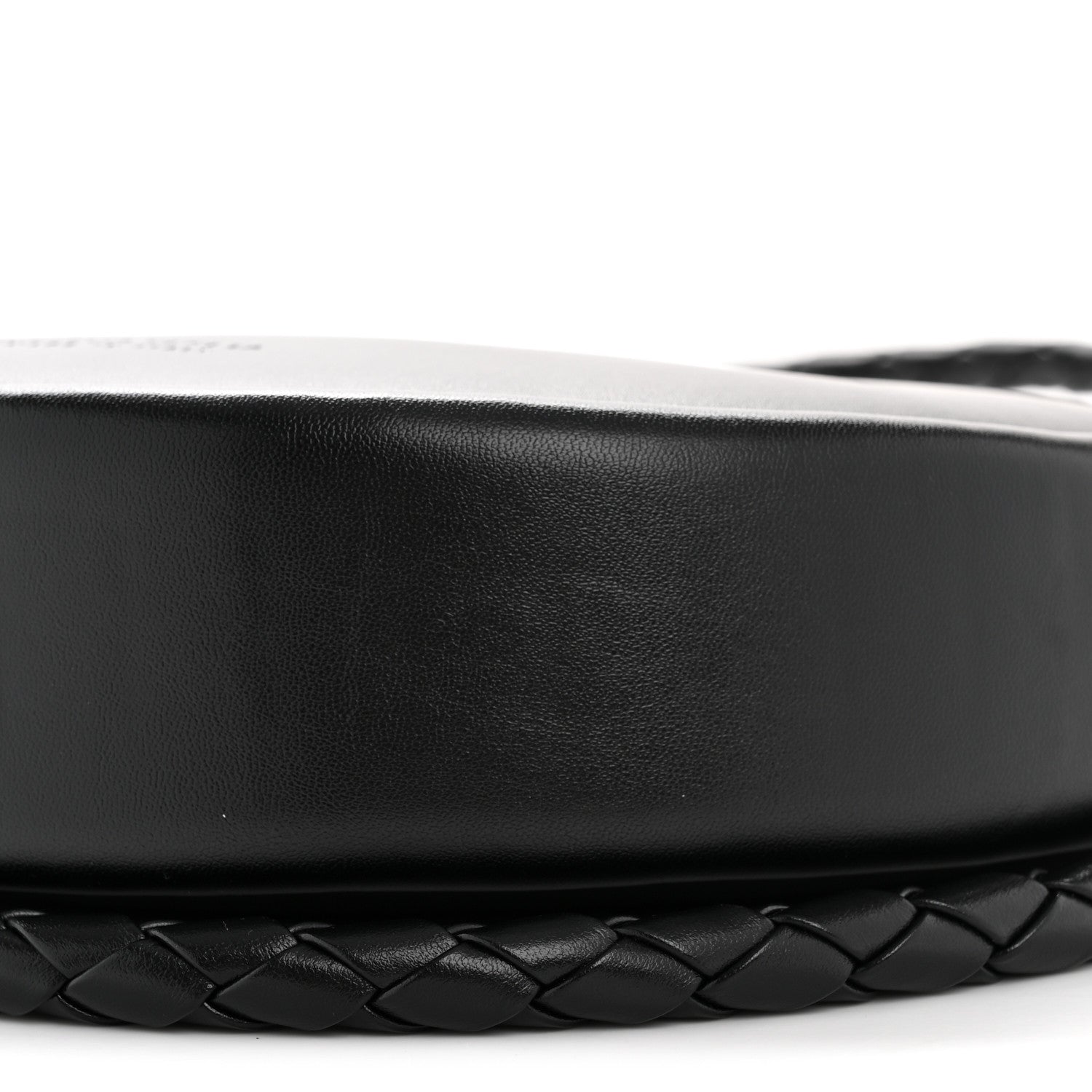 Smooth Calfskin Hula Hoop Shoulder Bag Black