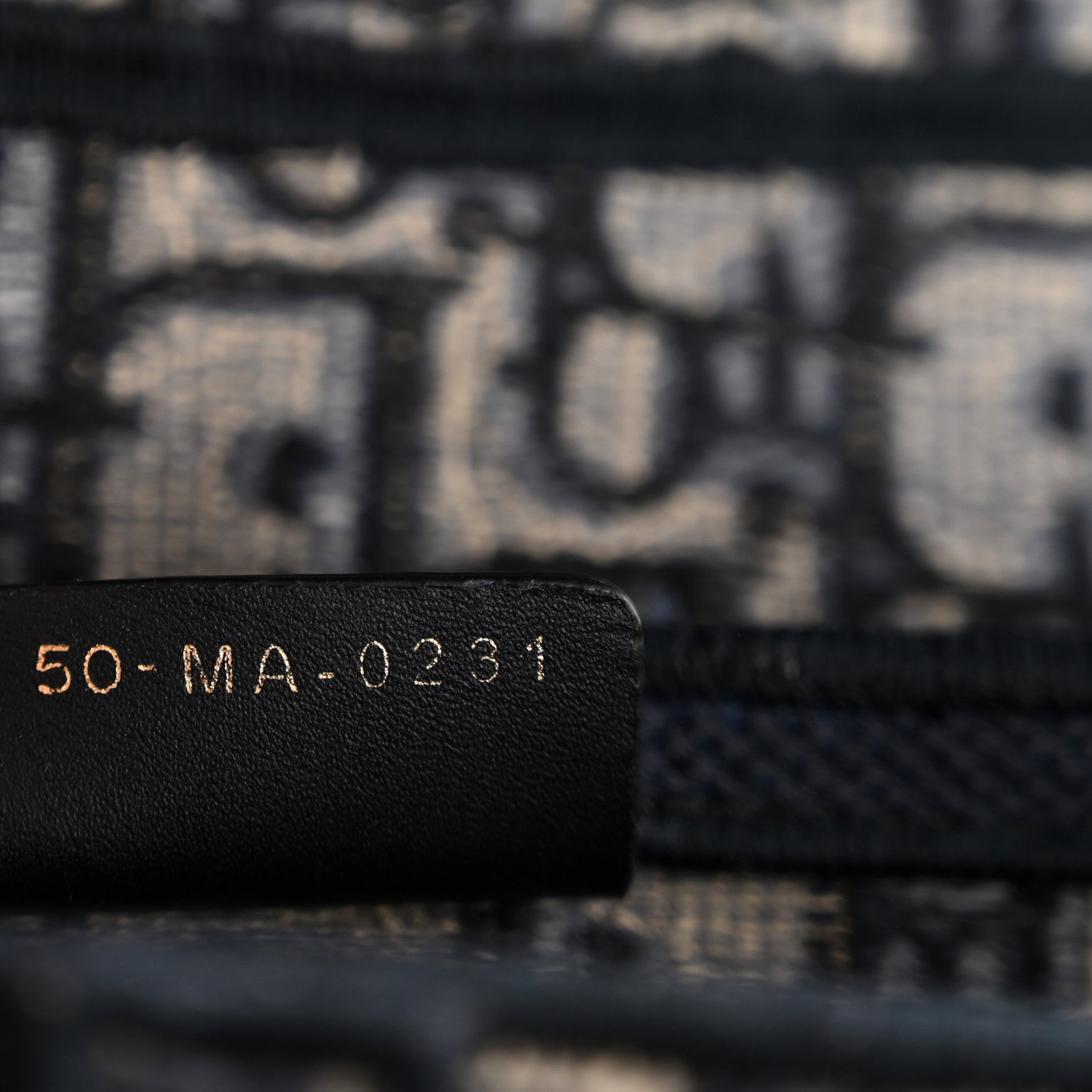 Oblique Embroidered Saddle Bag Blue