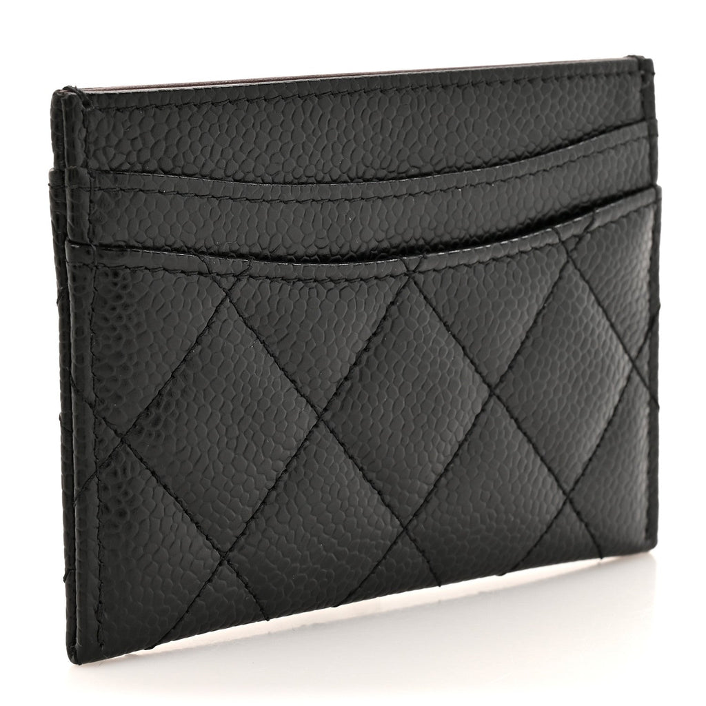 Caviar Quilted  Holder Black
