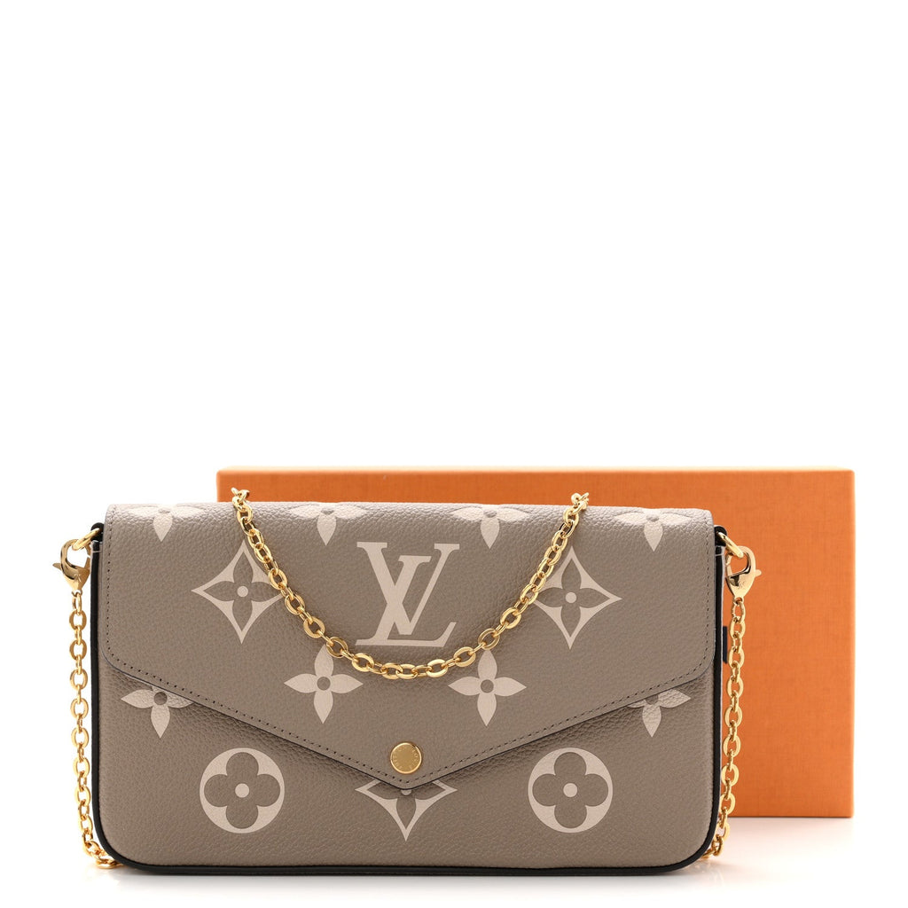 Empreinte Monogram Giant Felicie Pochette Tourterelle Creme