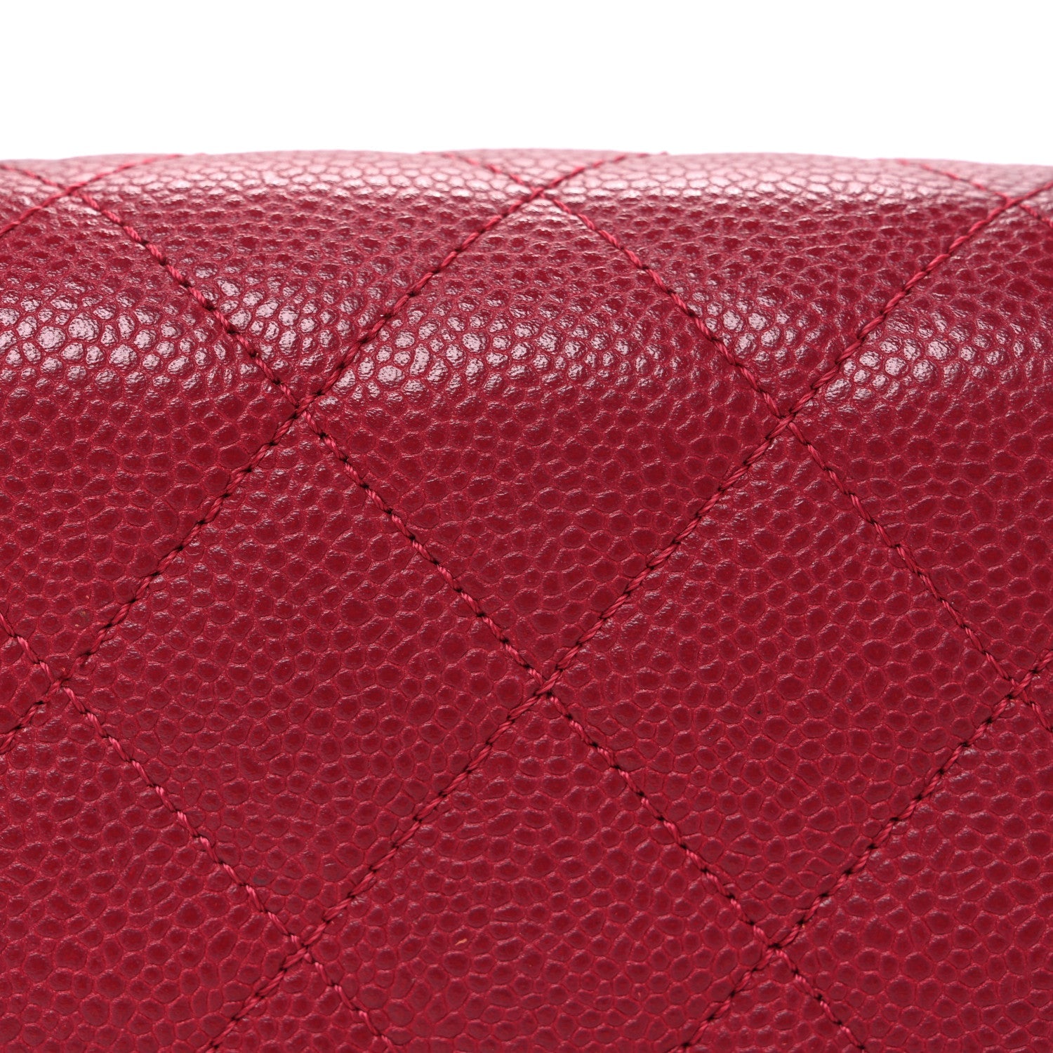 Caviar Mini Carry Around Flap Bag Red