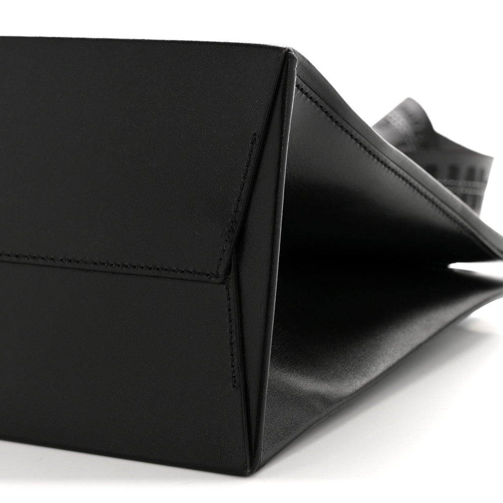 Calfskin Medium Box Bag Black